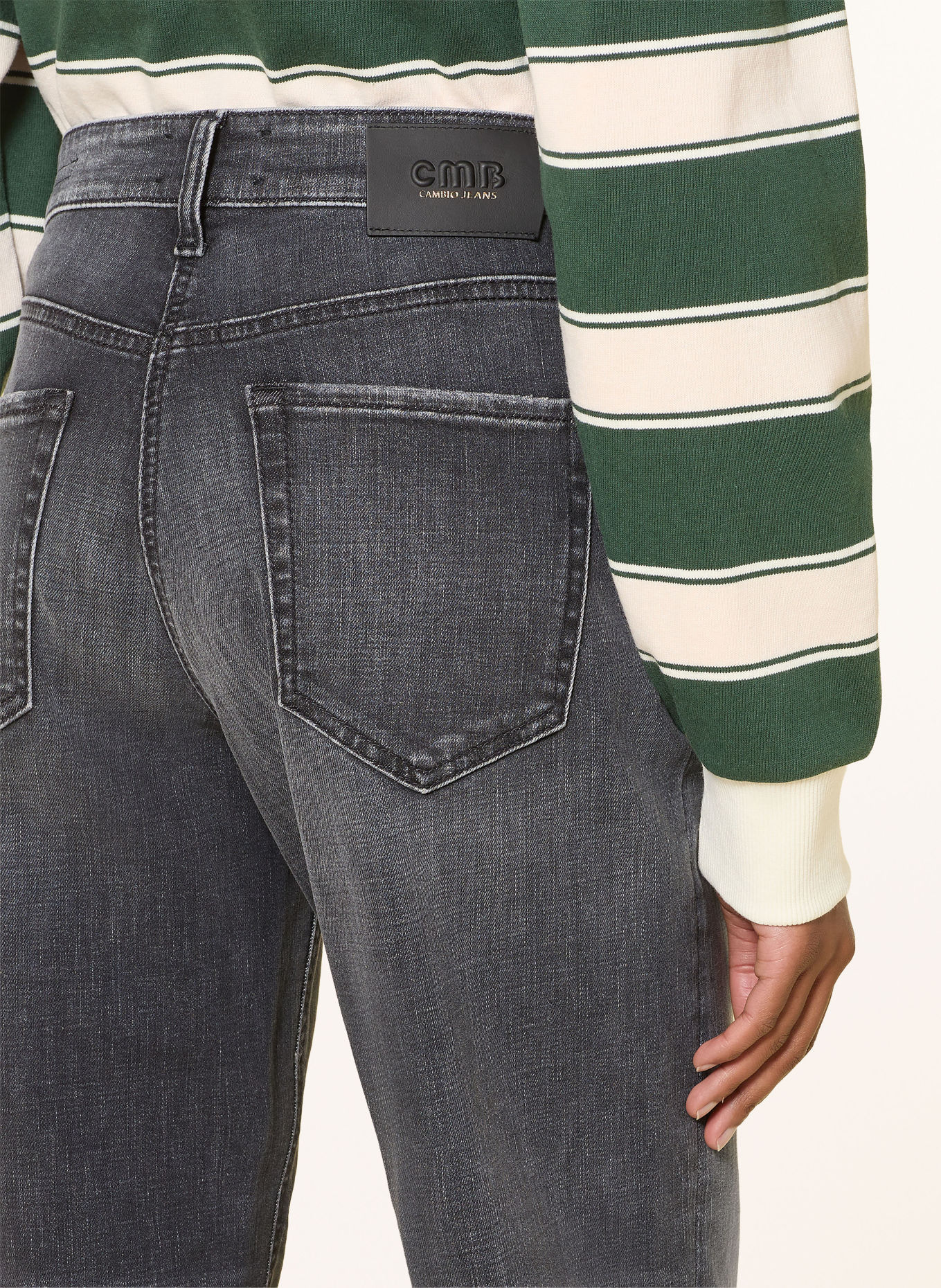 CAMBIO ELIN Barrel Jeans: 5115 natural black used