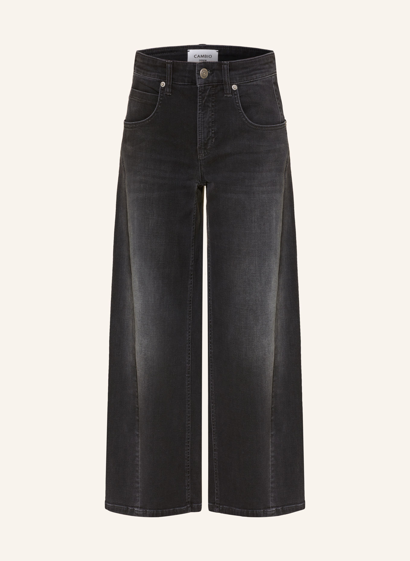 CAMBIO Džíny s rovným střihem ORLA: 5037 urban black wash