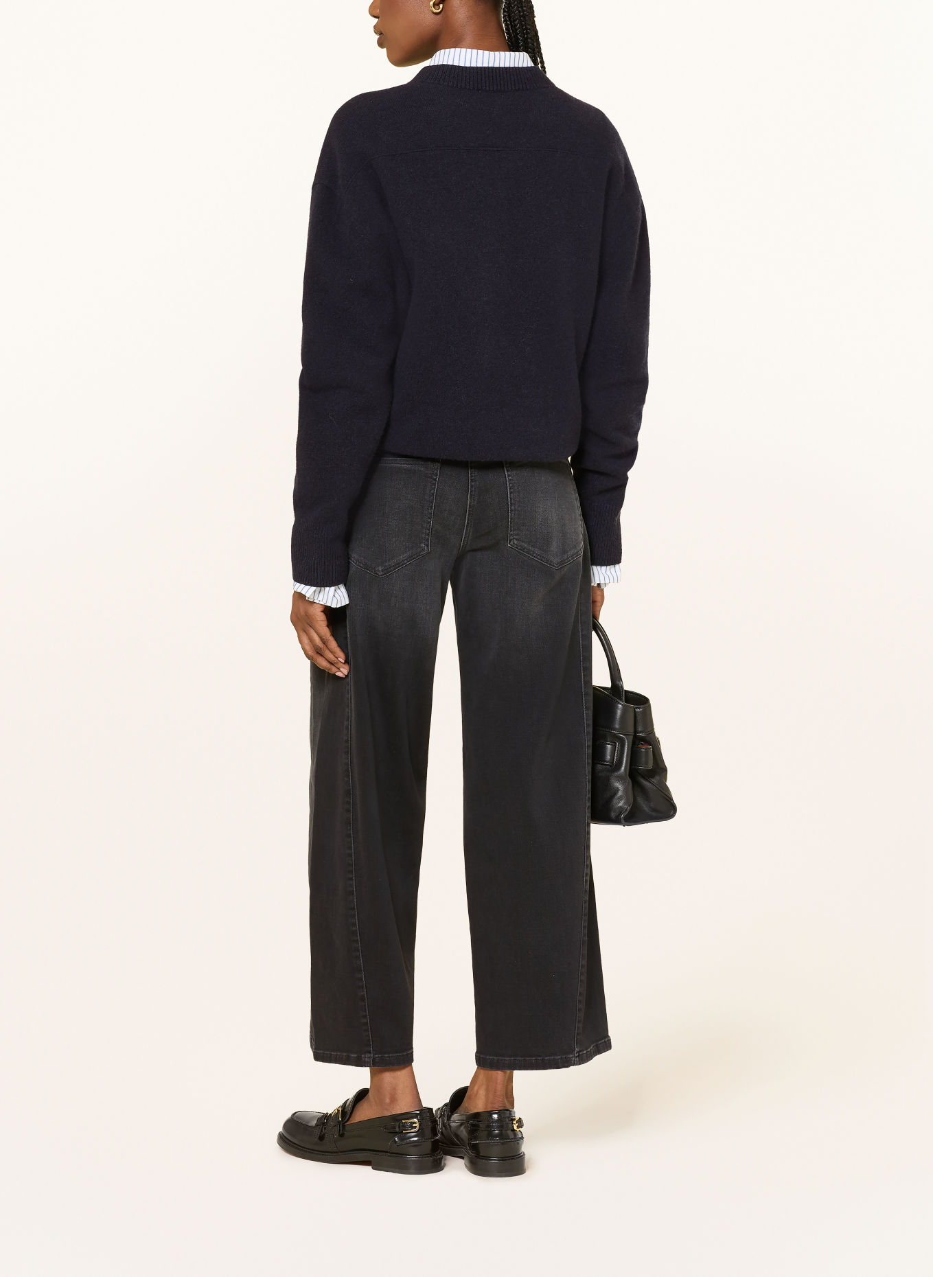 CAMBIO Džíny s rovným střihem ORLA: 5037 urban black wash