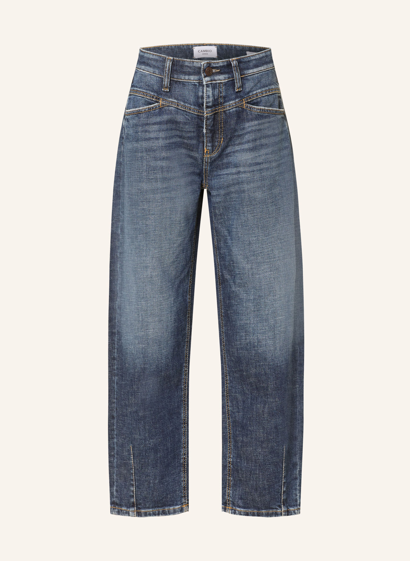 CAMBIO Barrel Jeans ELIN: 5061 rustic dark cross