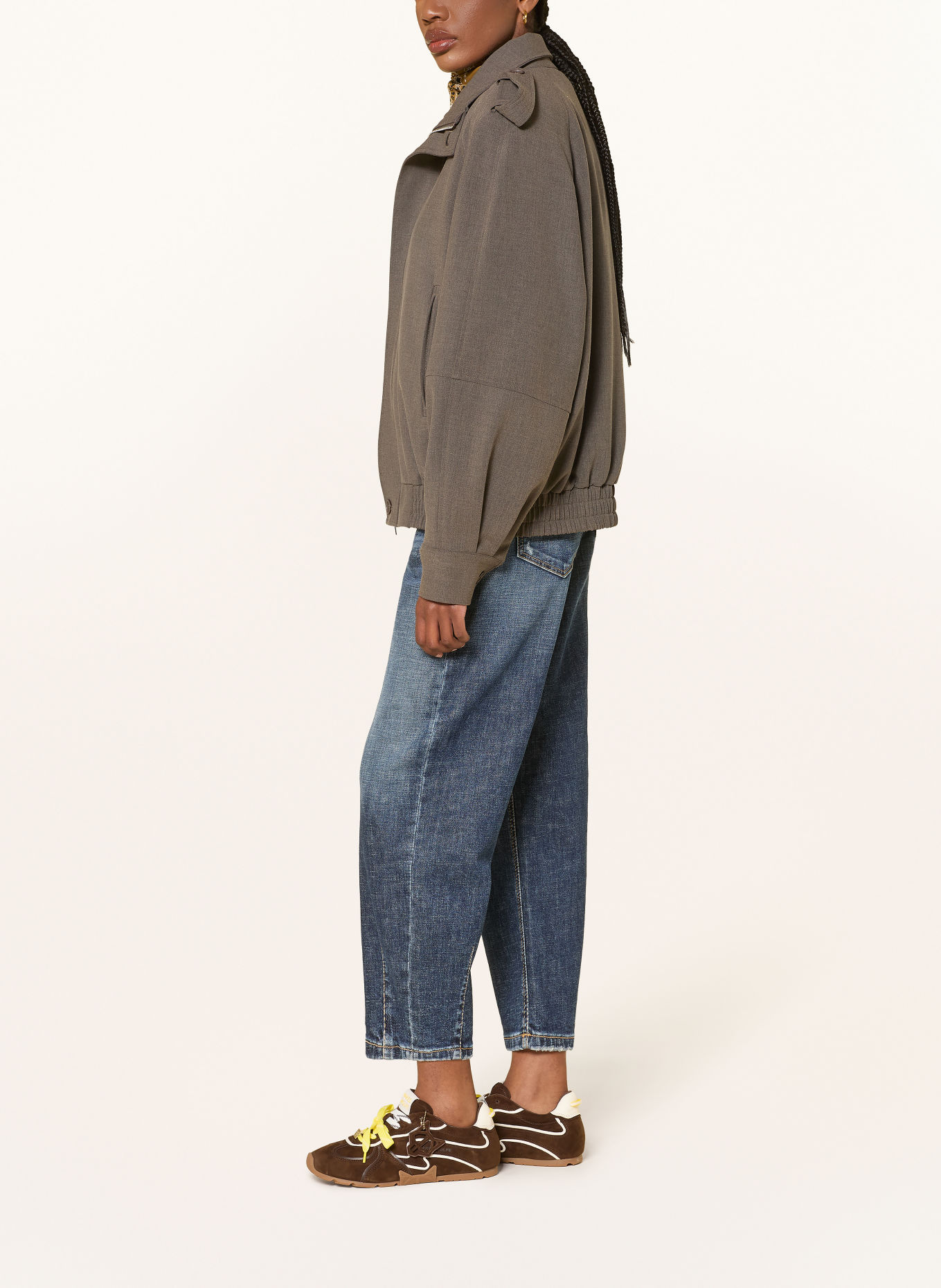 CAMBIO Barrel Jeans ELIN: 5061 rustic dark cross