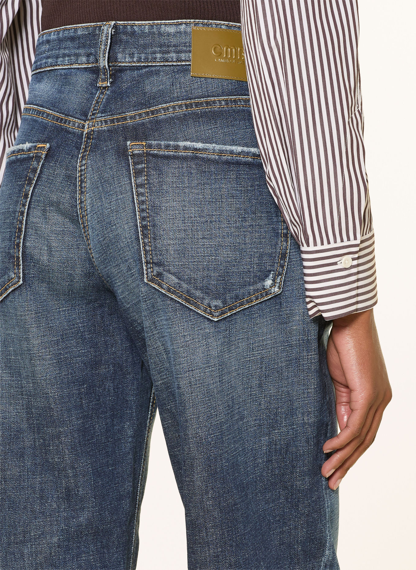 CAMBIO Barrel Jeans ELIN: 5061 rustic dark cross