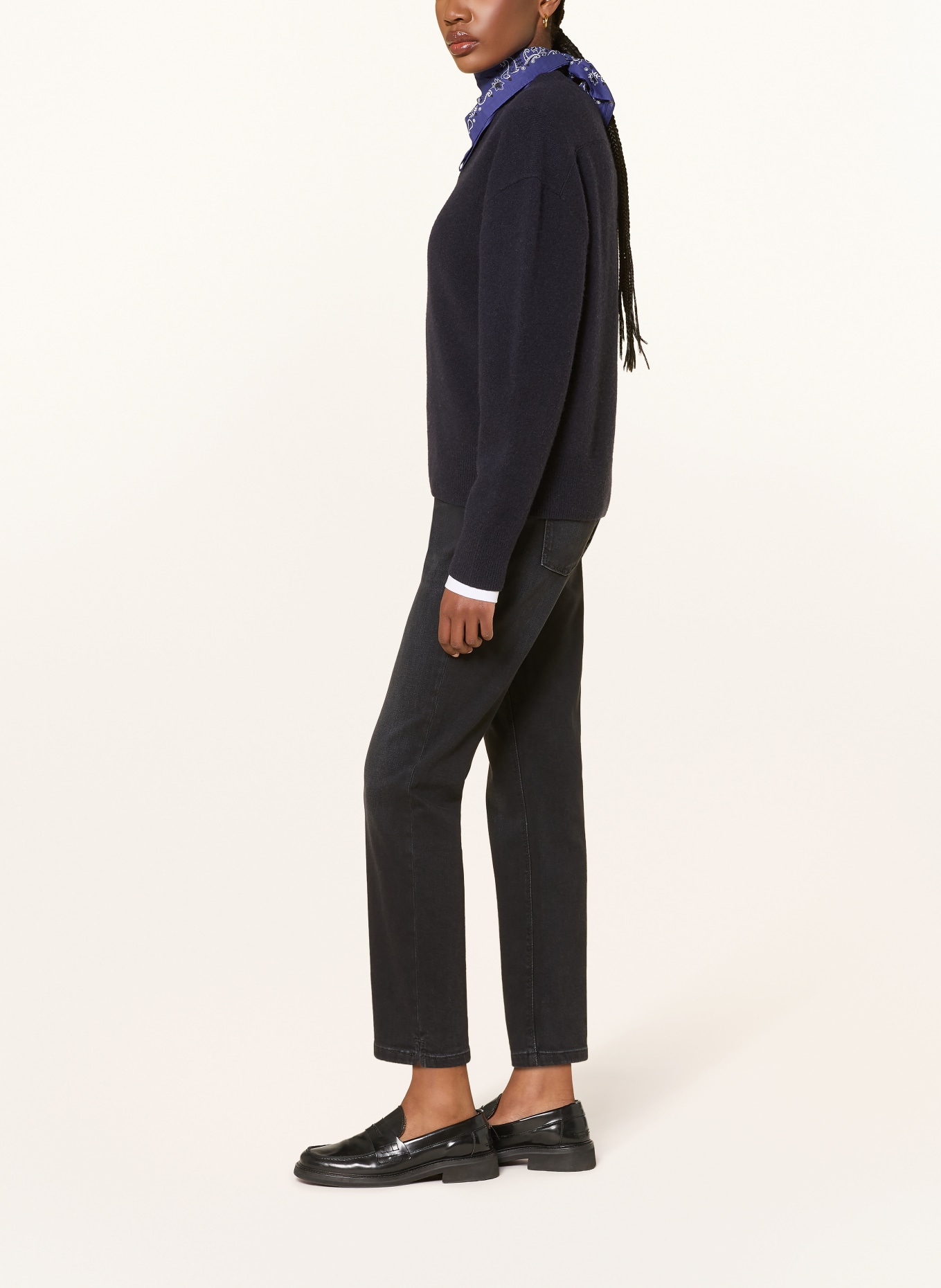 CAMBIO PIPER Cropped Jeans: 5112 modern dark