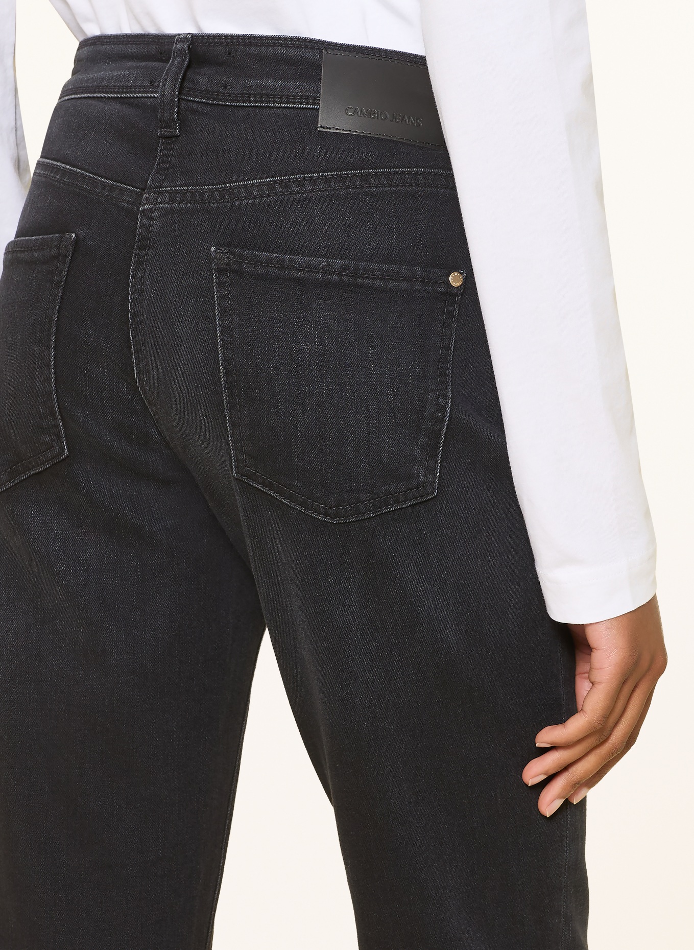 CAMBIO PIPER Cropped Jeans: 5112 modern dark