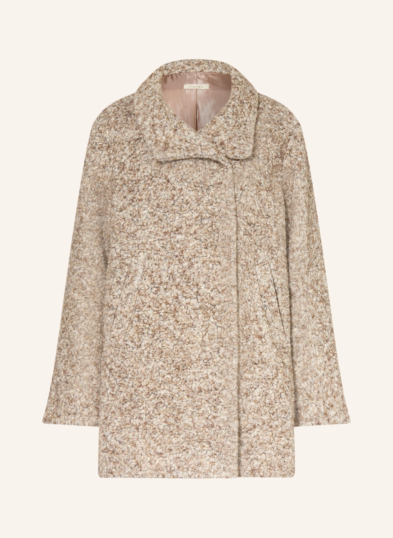 lilienfels Plush coat: CREAM / BROWN