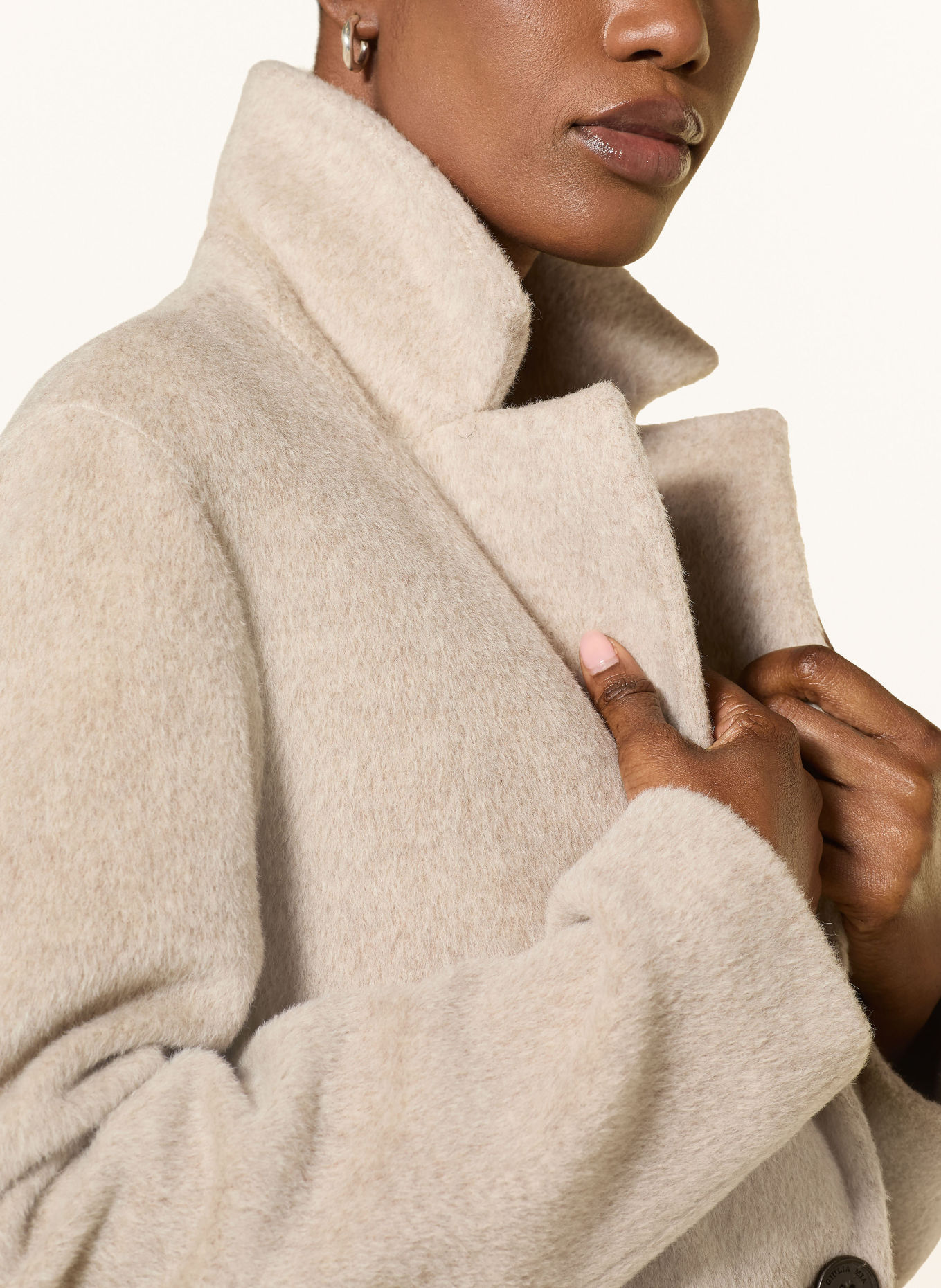 lilienfels Mantel mit Alpaka: BEIGE