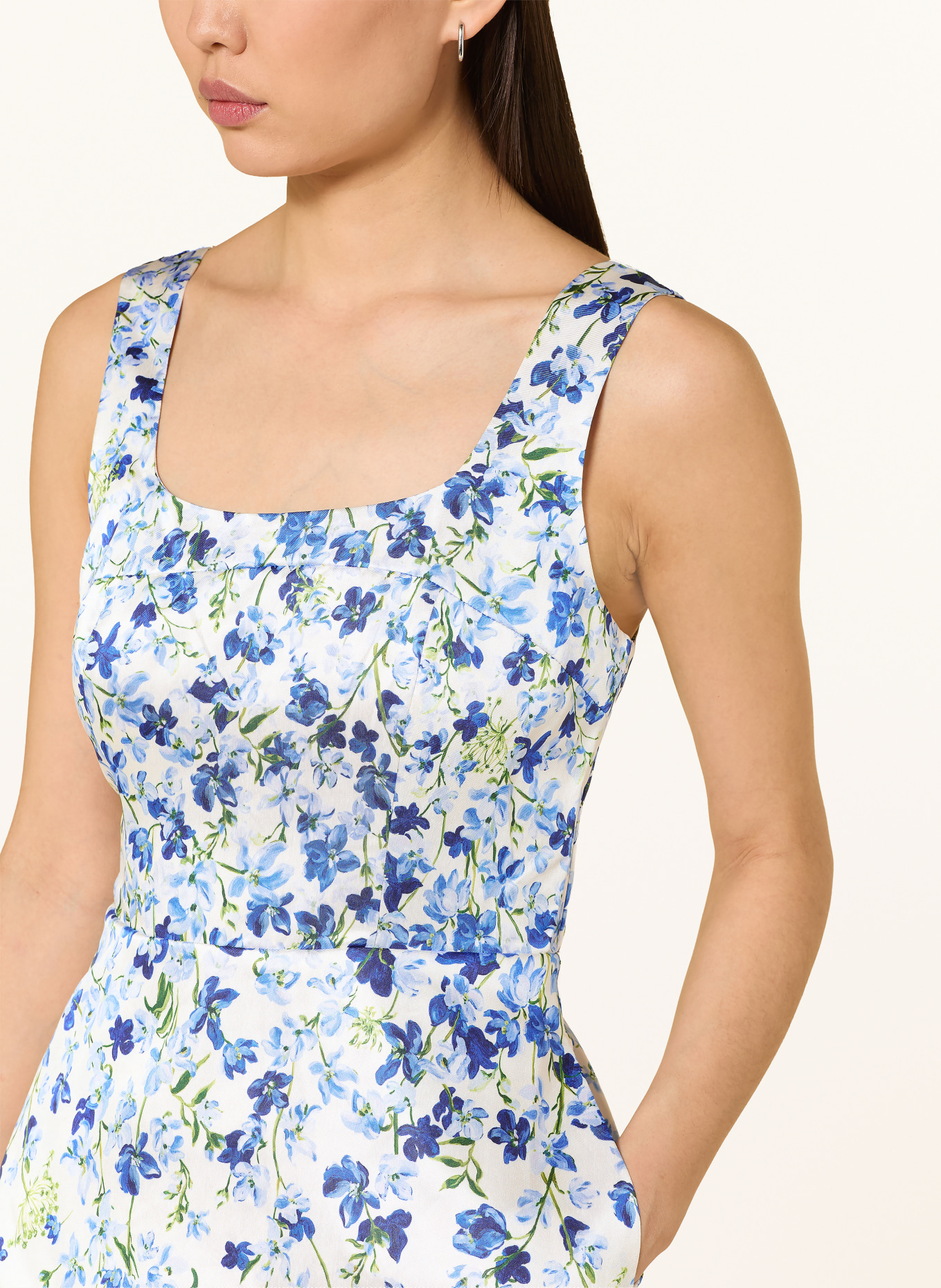 Phase Eight Satinkleid ORLA: ECRU / HELLBLAU / DUNKELBLAU