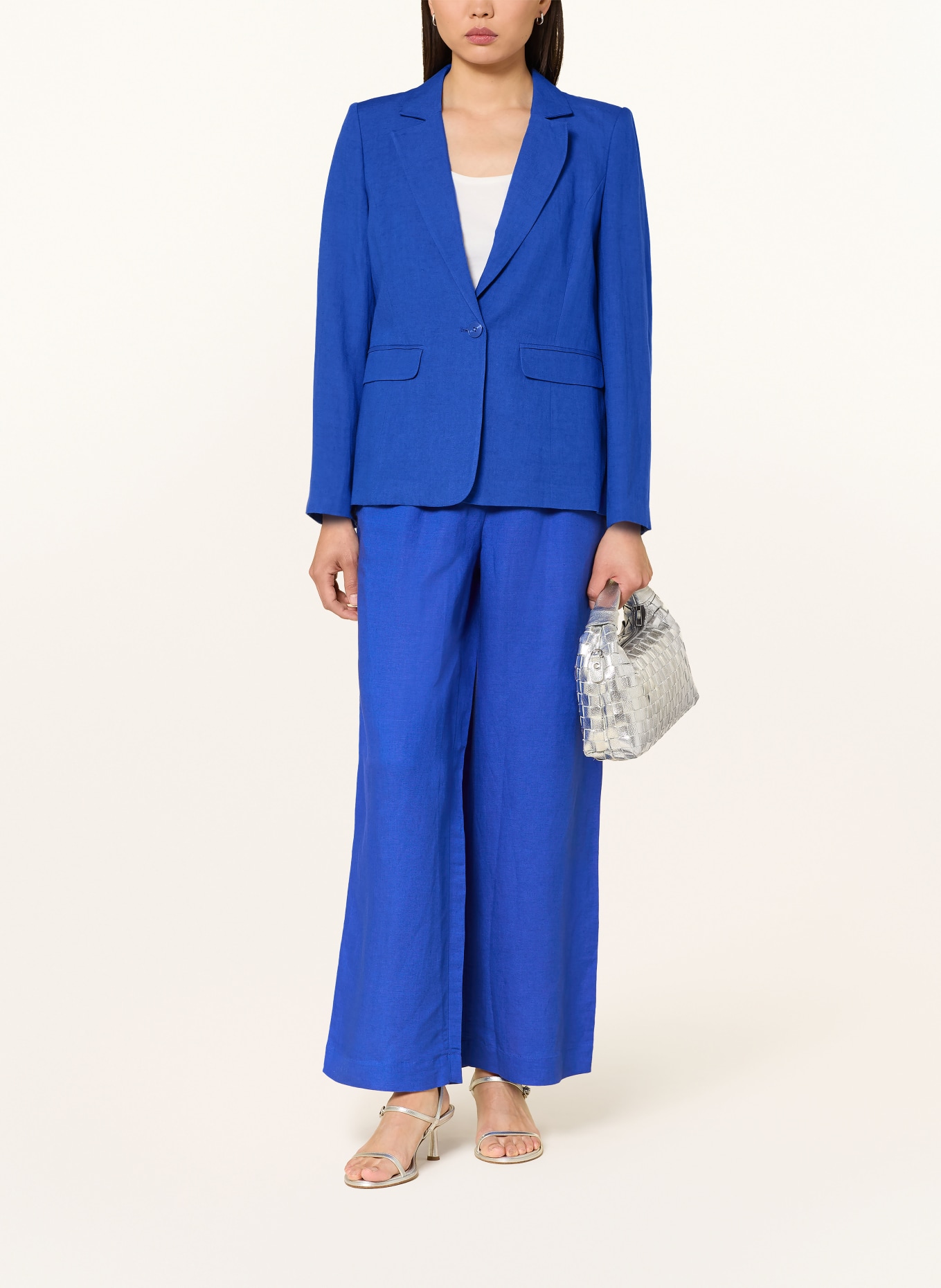 Phase Eight Blazer FLOETTE mit Leinen: BLAU
