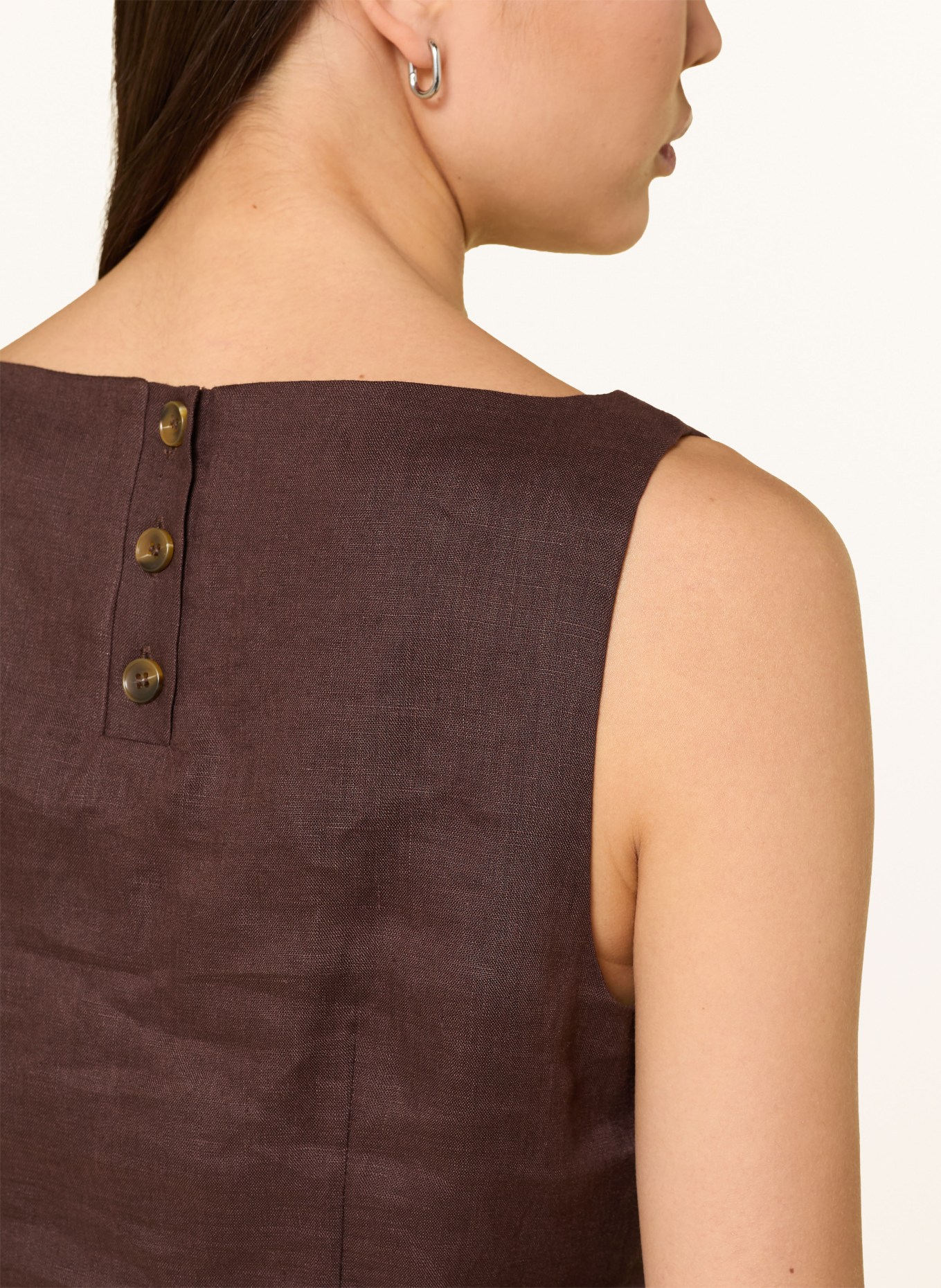 Phase Eight Leinentop ISABELLE: DUNKELBRAUN