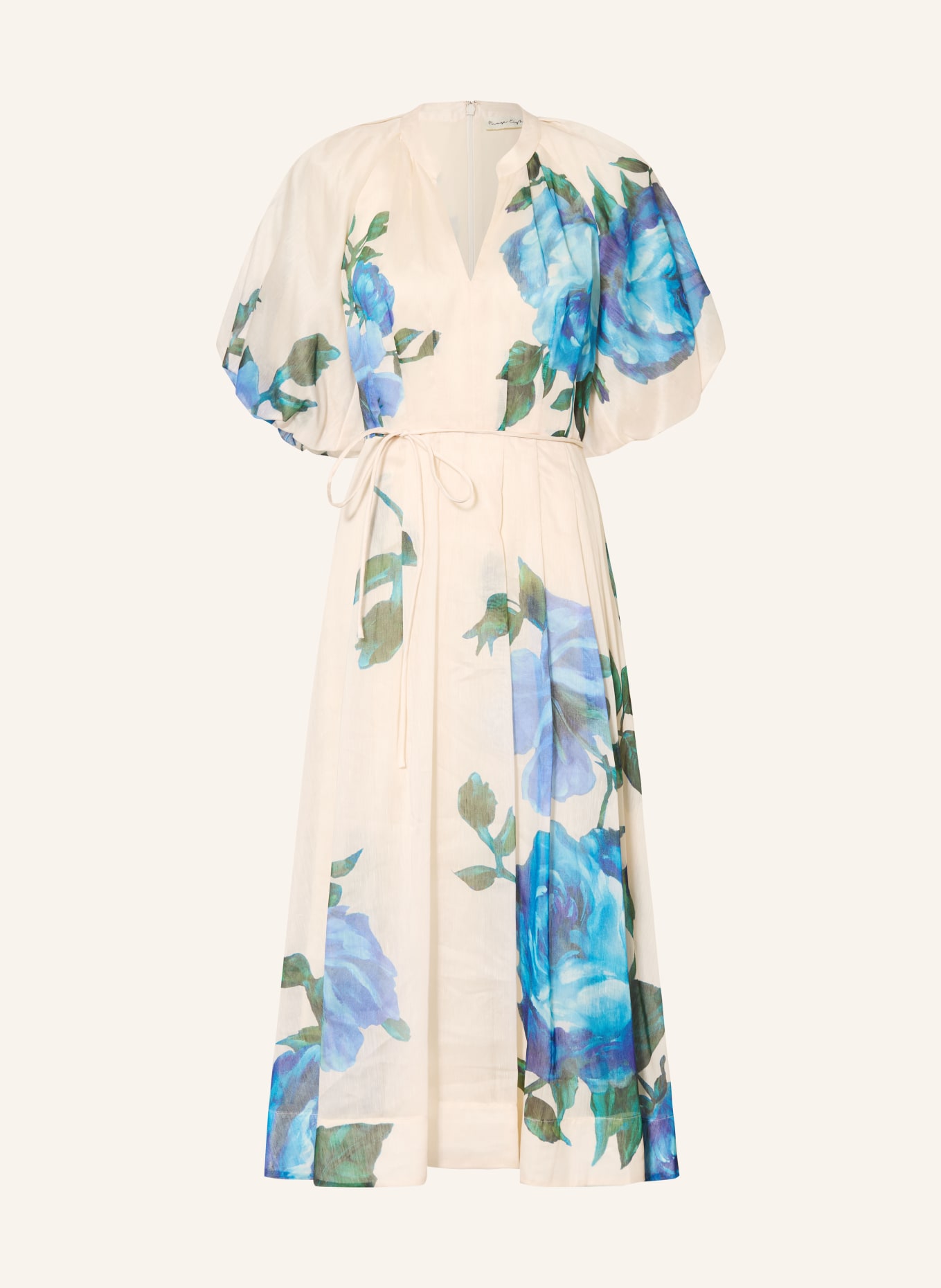 Phase Eight Kleid ADELINE mit Leinen: ECRU / GRÜN / BLAU