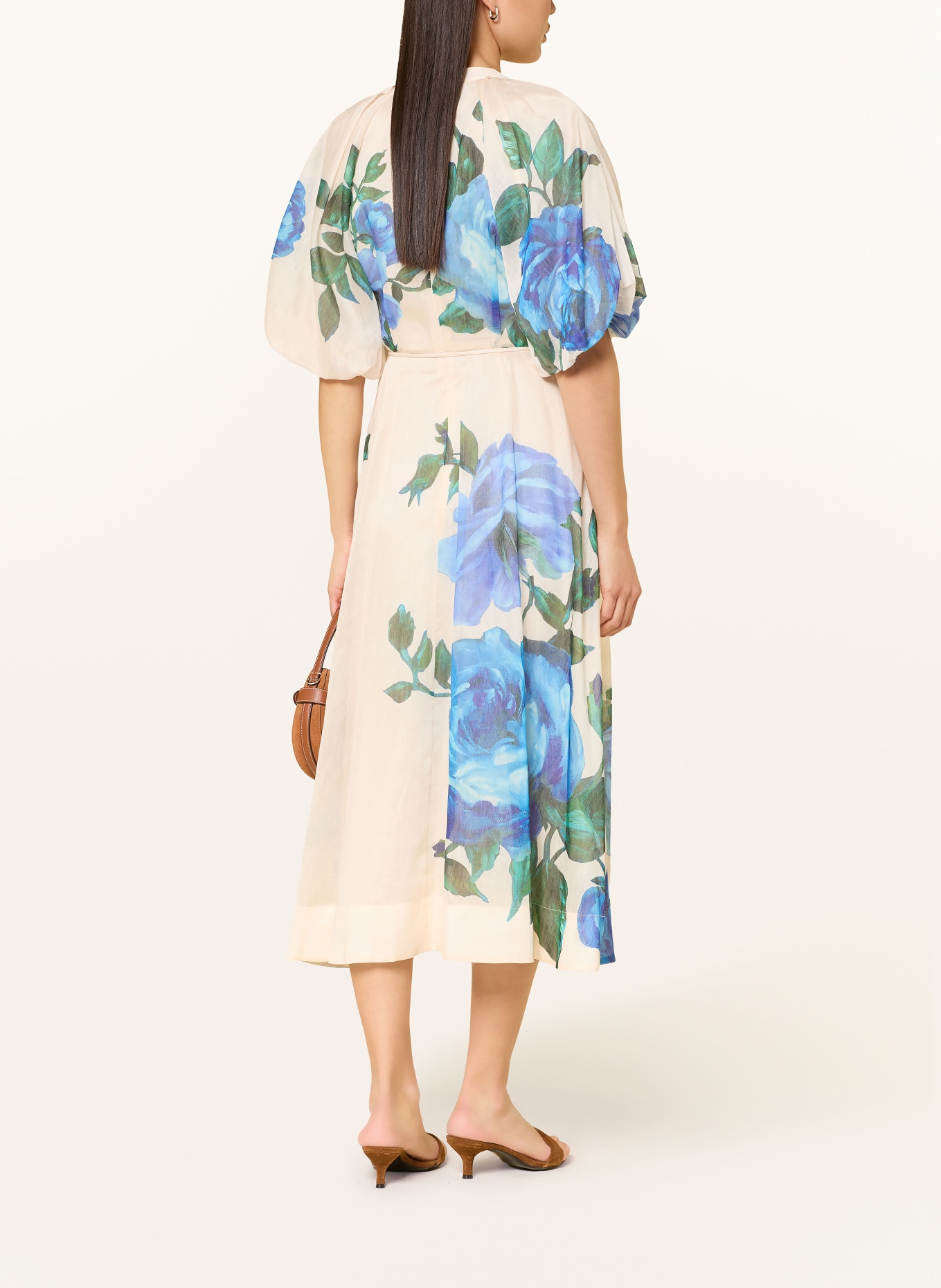 Phase Eight Kleid ADELINE mit Leinen: ECRU / GRÜN / BLAU