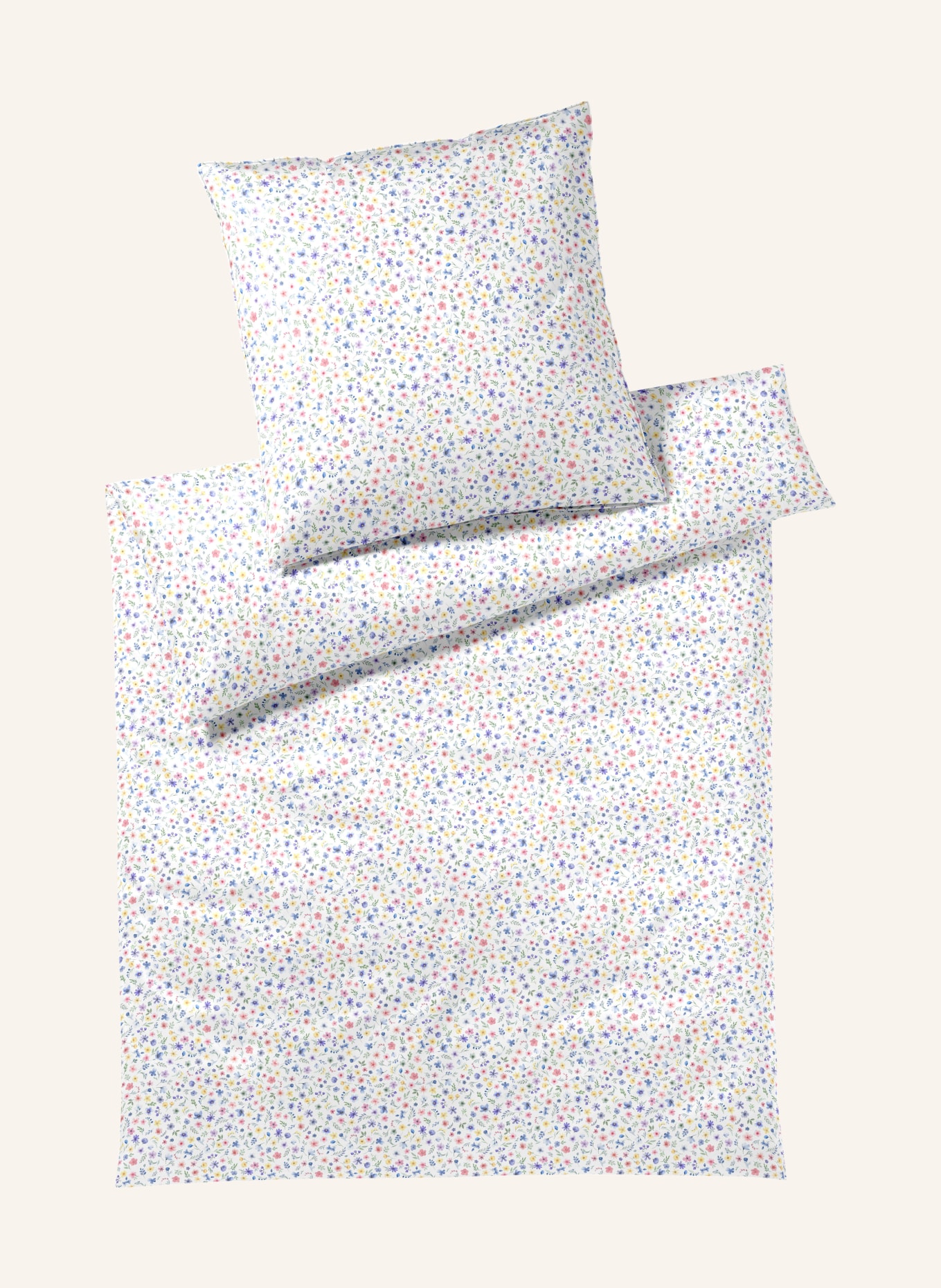 elegante Linge de lit BEAUTIES: BLANC / LILAS / JAUNE