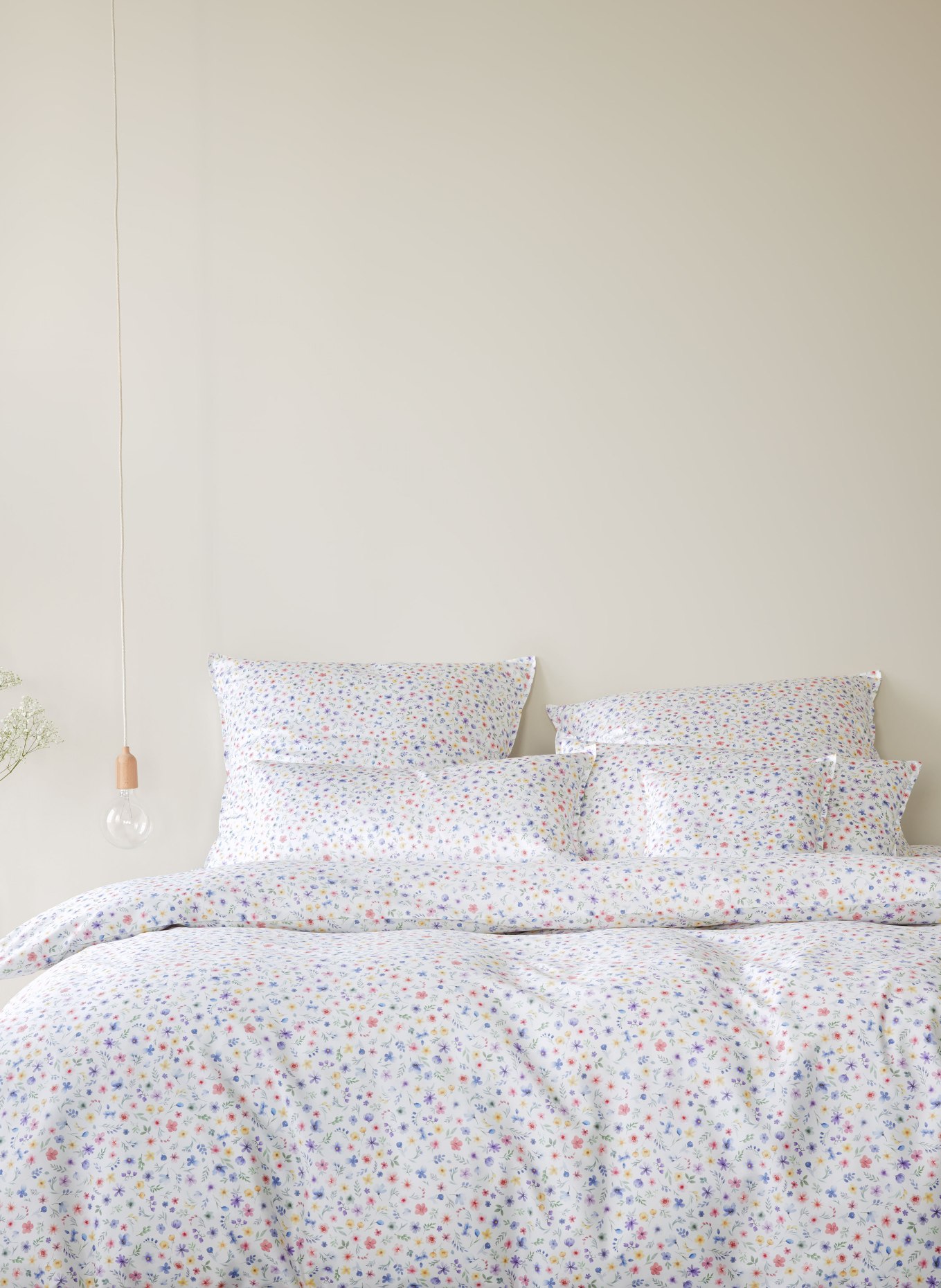 elegante Linge de lit BEAUTIES: BLANC / LILAS / JAUNE