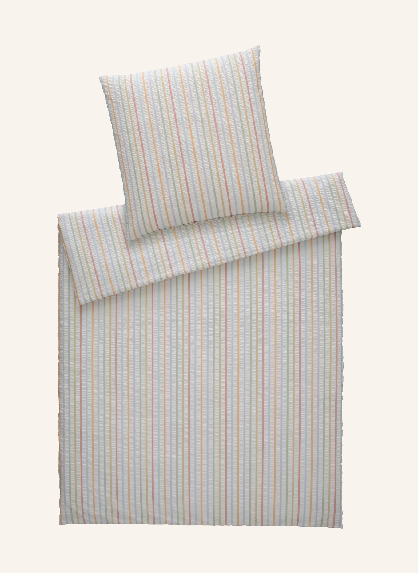 elegante Linge de lit PAULA: BLANC / ROUGE / BLEU CLAIR