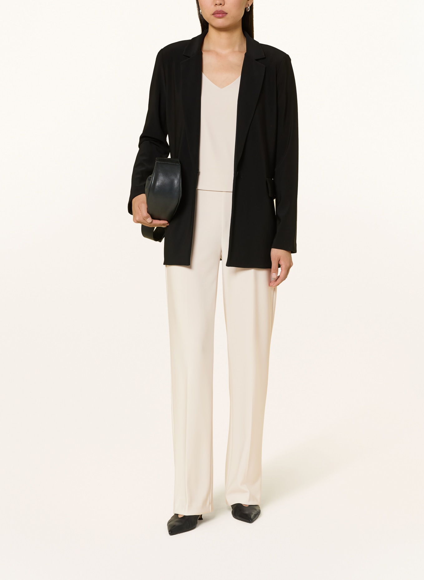 Joseph Ribkoff Pantalon Marlene en jersey: CRÈME