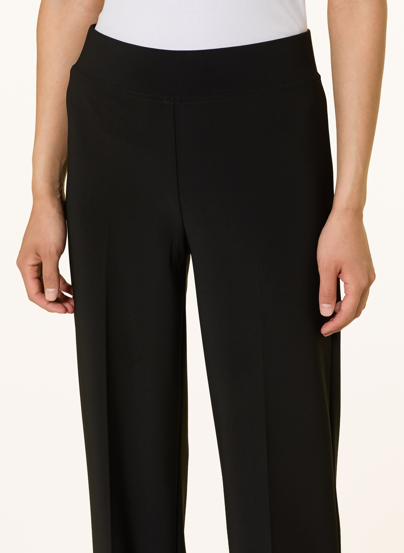 Joseph Ribkoff Pantalon Marlene en jersey: NOIR