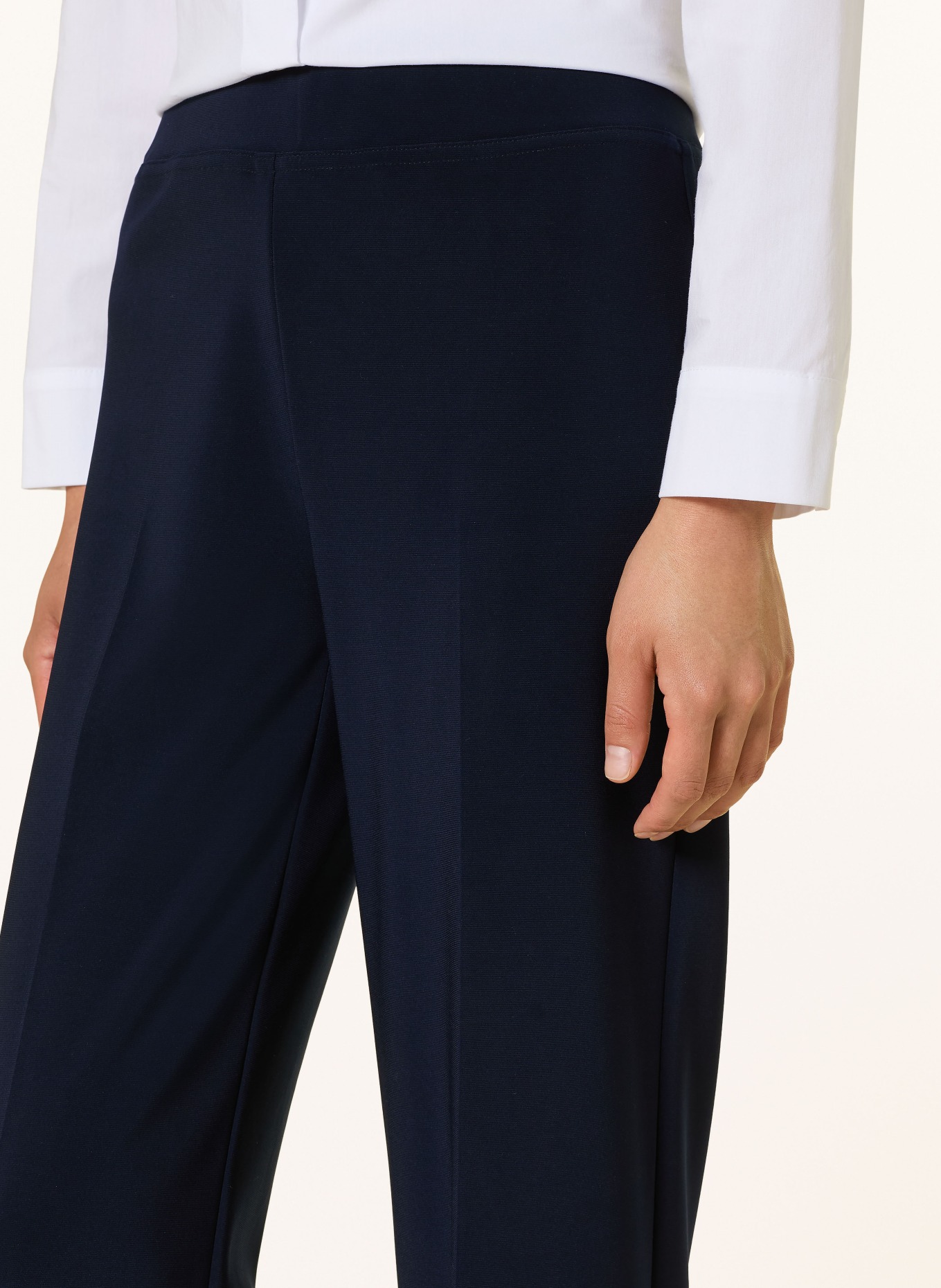 Joseph Ribkoff Jersey marl pants: DARK BLUE