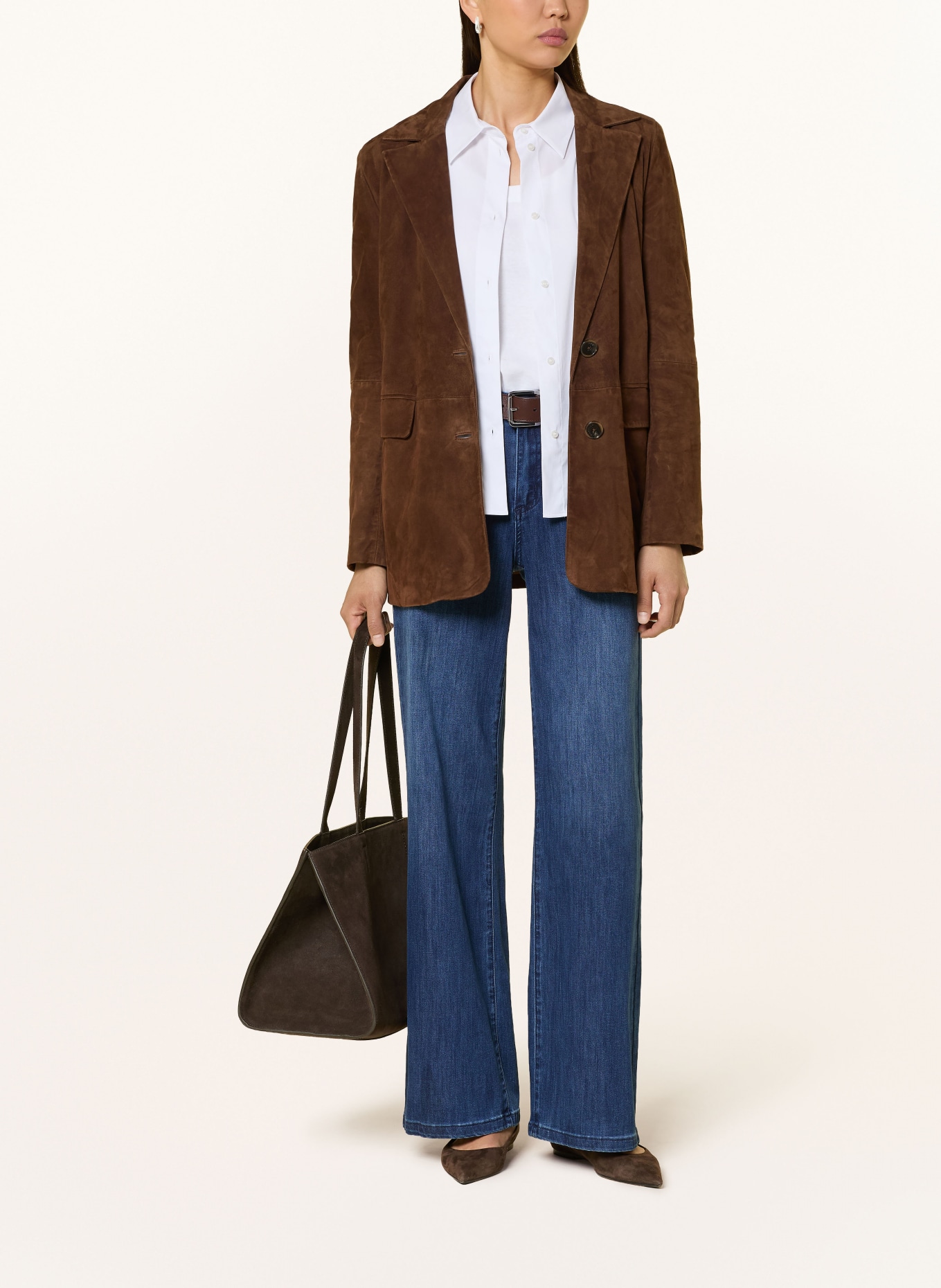 Joseph Ribkoff Jeans met wijde pijpen: 3699 Medium Denim