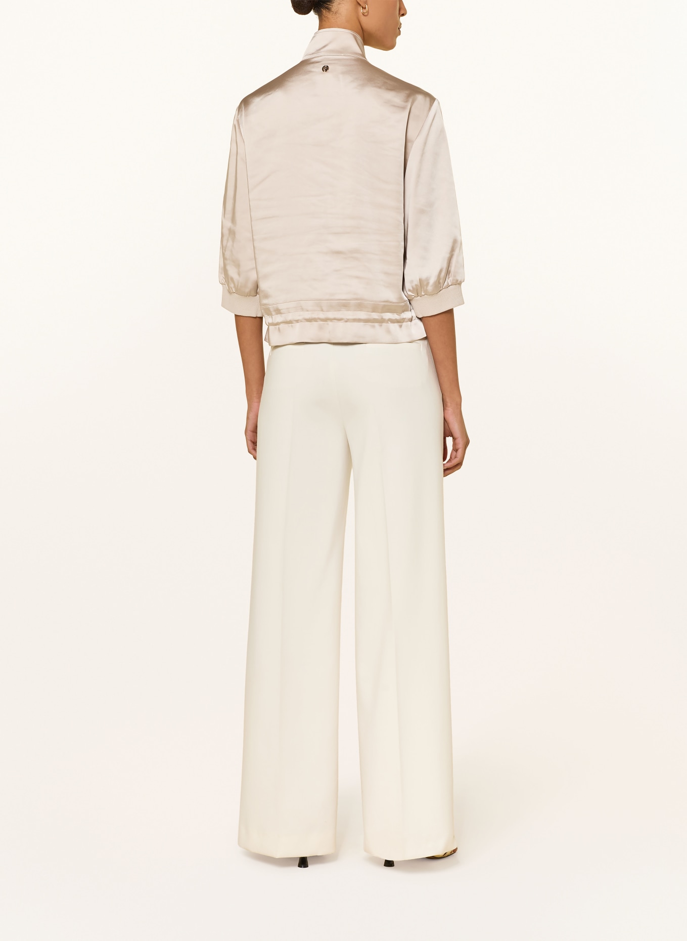 Joseph Ribkoff Kurtka typu blouson z rękawami 3/4: PLATYNOWY