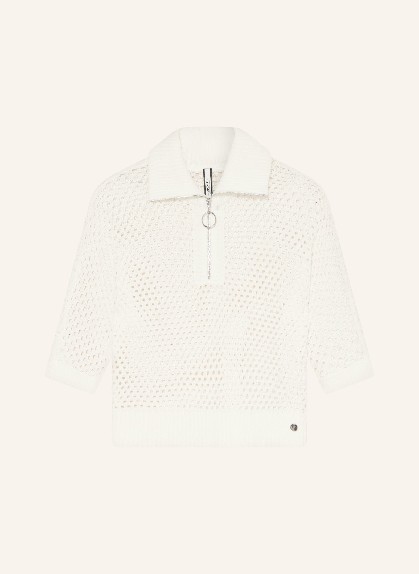 Joseph Ribkoff T-shirt with 3/4 sleeves: WHITE