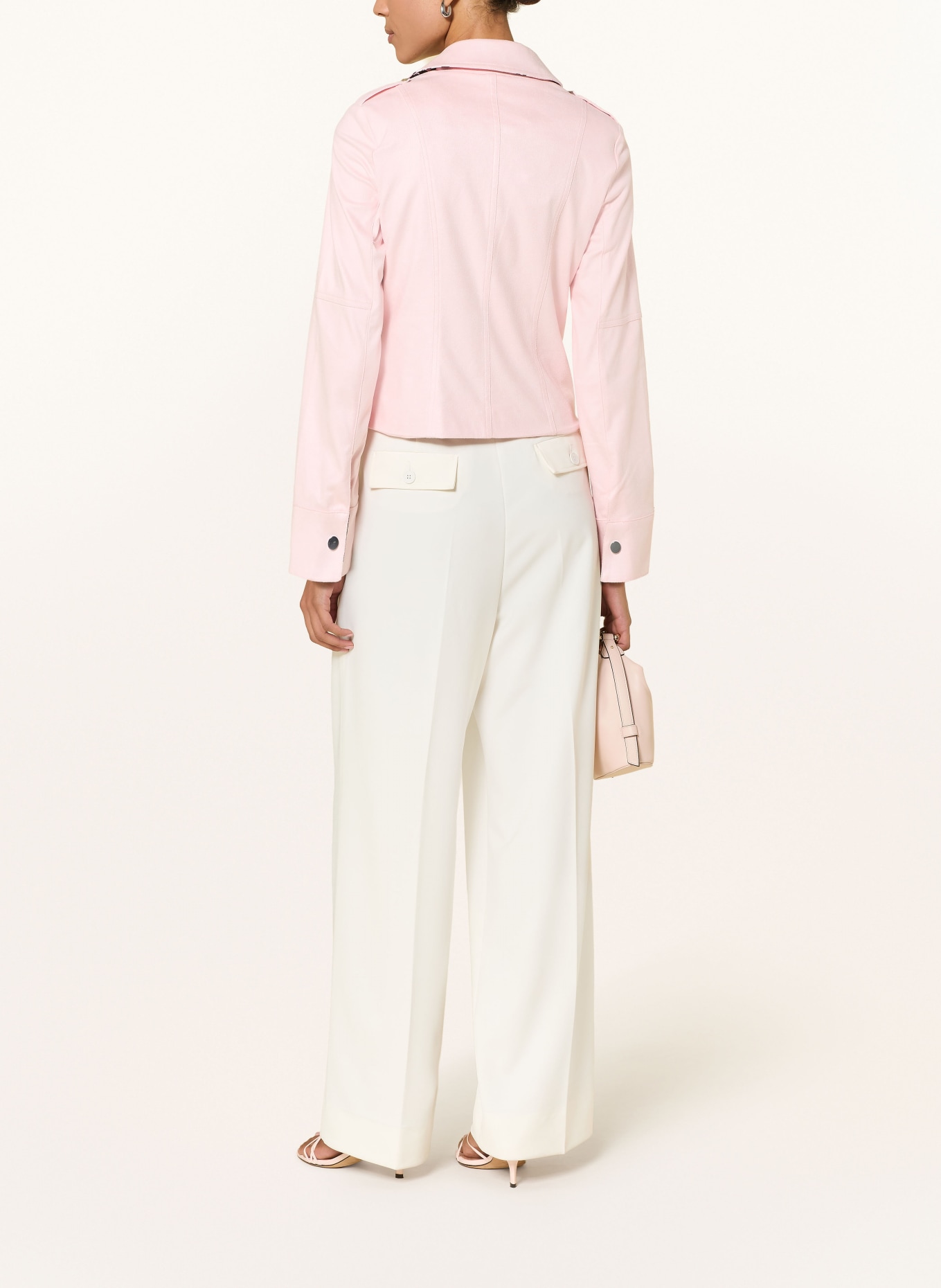 Joseph Ribkoff Jacke in Lederoptik: HELLROSA