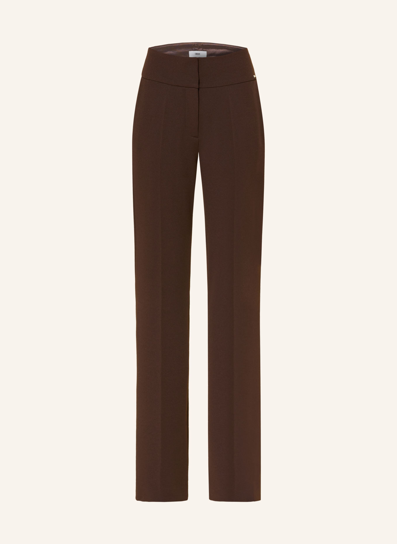 CINQUE Marlenehose CISALT aus Jersey: DUNKELBRAUN