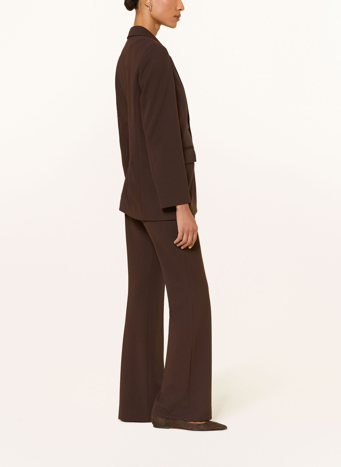 CINQUE Marlenehose CISALT aus Jersey: DUNKELBRAUN
