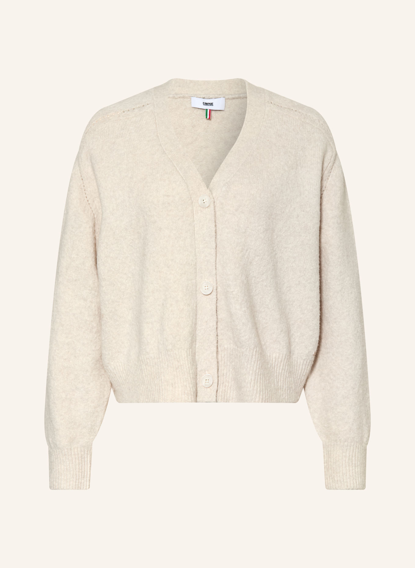 CINQUE CIZARO Bouclé Sweater: ECRU
