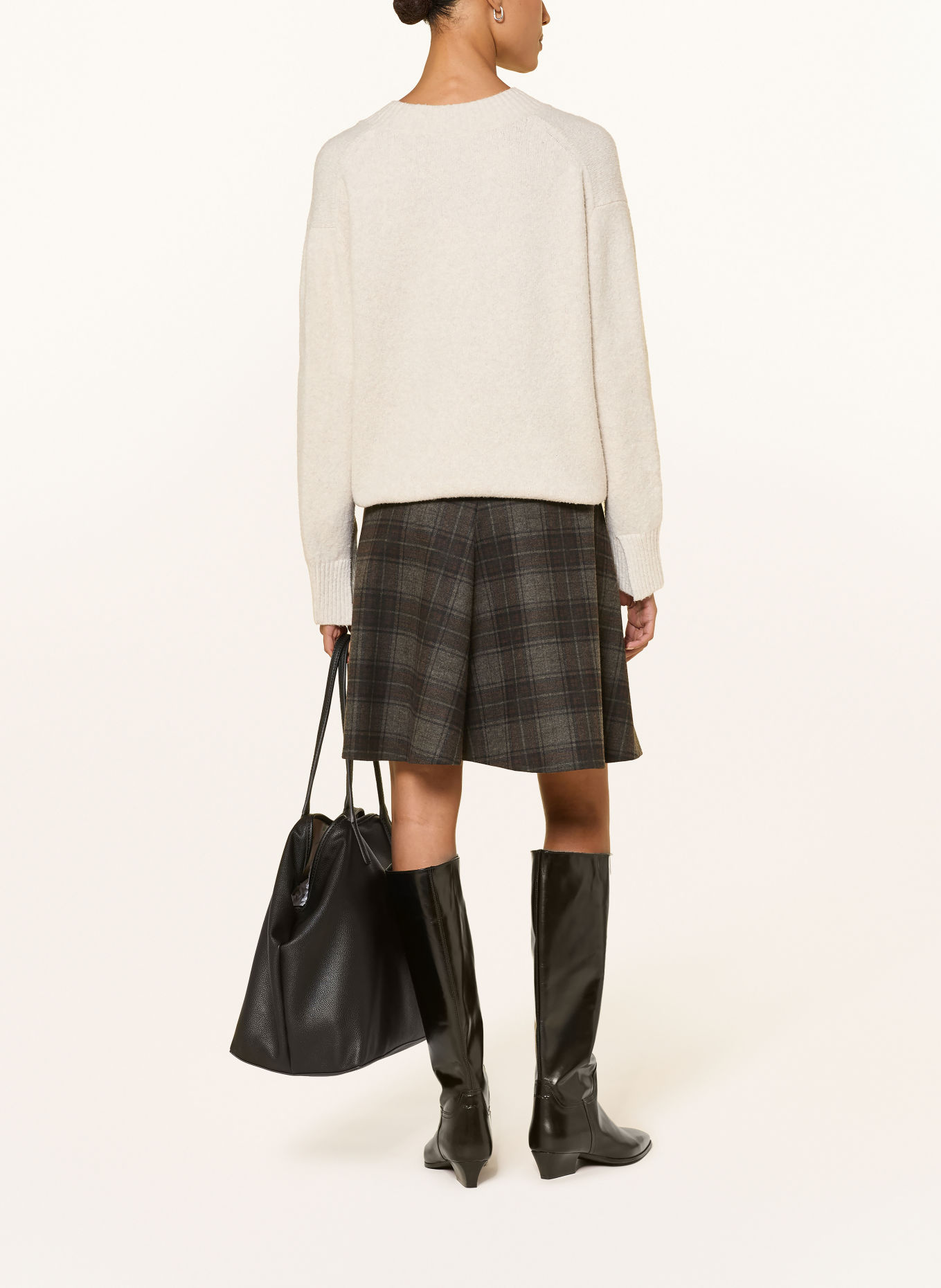 CINQUE CIZARO Bouclé Sweater: ECRU