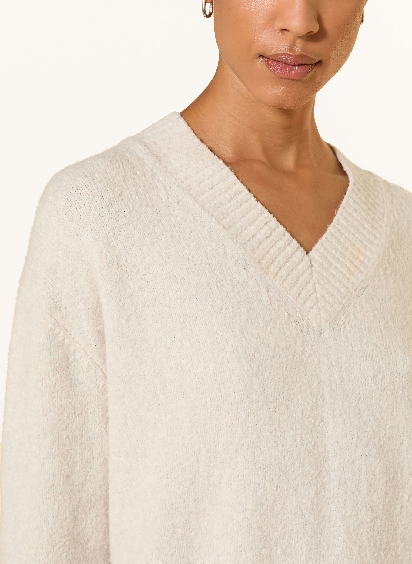 CINQUE CIZARO Bouclé Sweater: ECRU