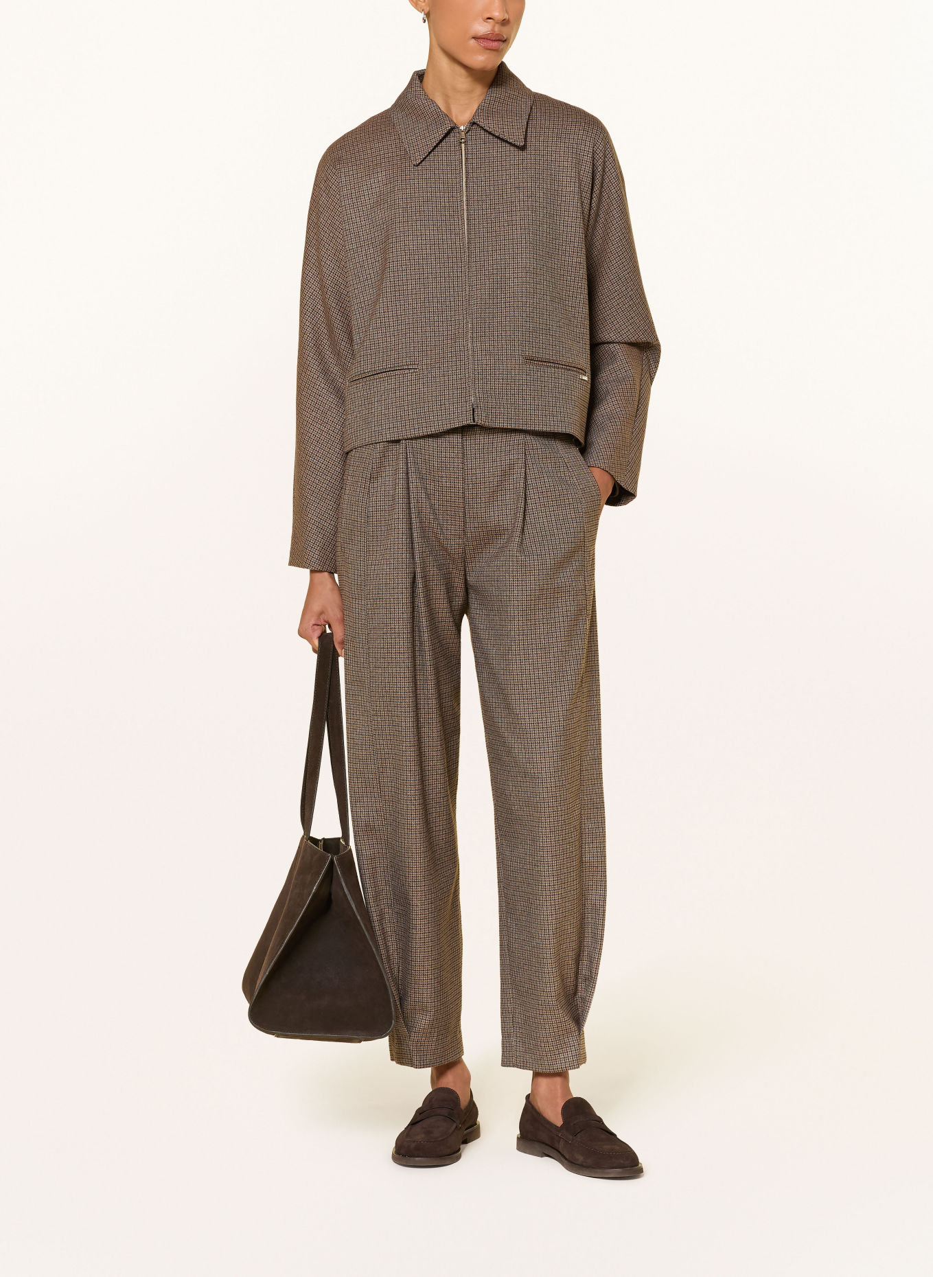 CINQUE 7/8-Hose CIOPTIS: BRAUN / DUNKELBRAUN / BEIGE
