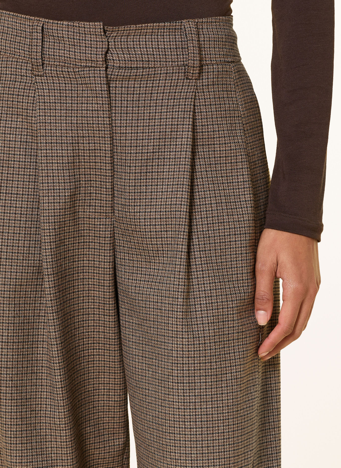 CINQUE 7/8-Hose CIOPTIS: BRAUN / DUNKELBRAUN / BEIGE