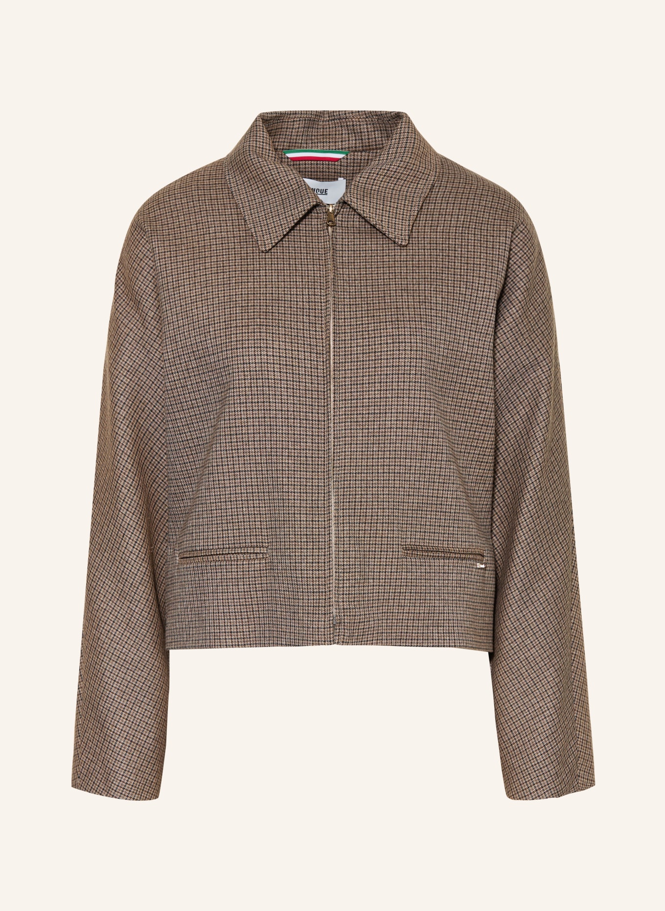 CINQUE Kastenjacke CILERA: BRAUN / DUNKELBRAUN / BEIGE