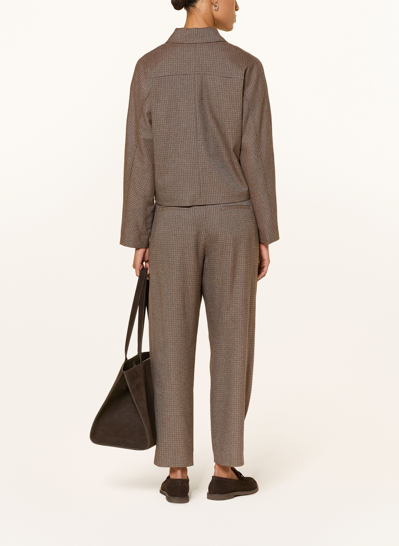 CINQUE Kastenjacke CILERA: BRAUN / DUNKELBRAUN / BEIGE