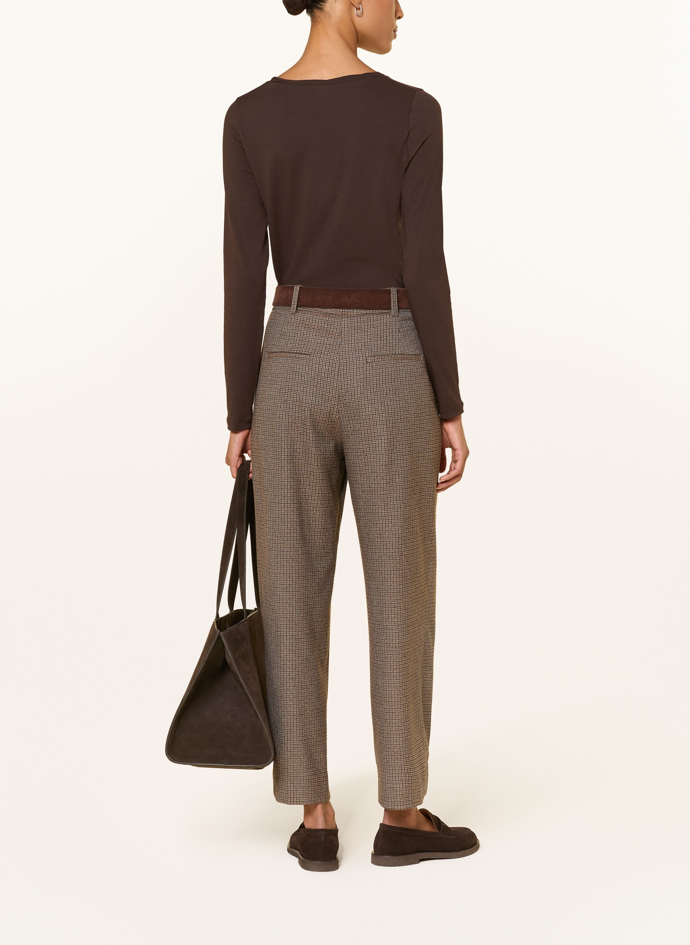 CINQUE Longsleeve CILUA: DUNKELBRAUN