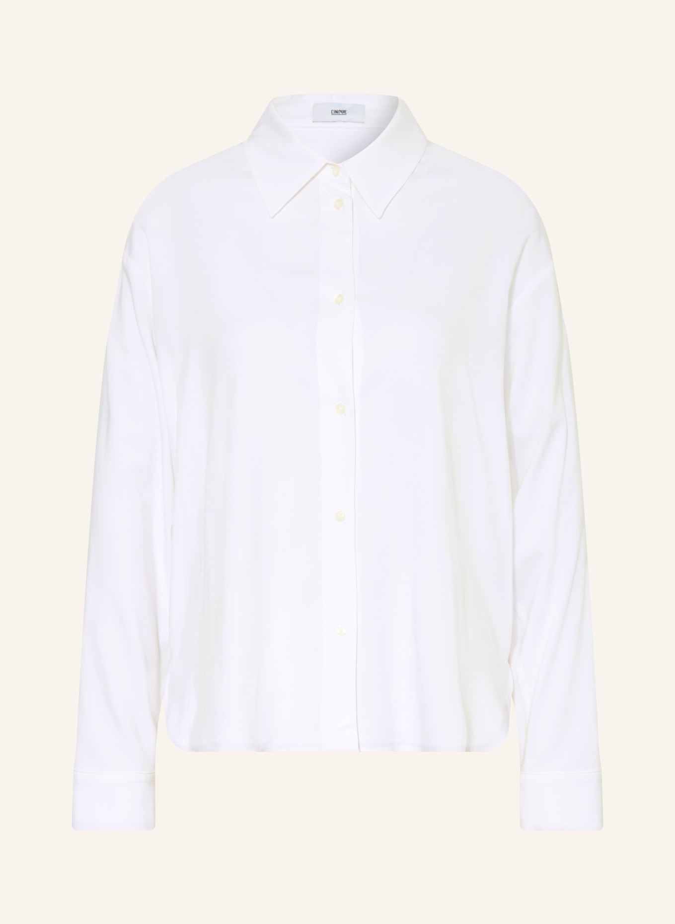 CINQUE CITARI-blouse van jersey: WIT