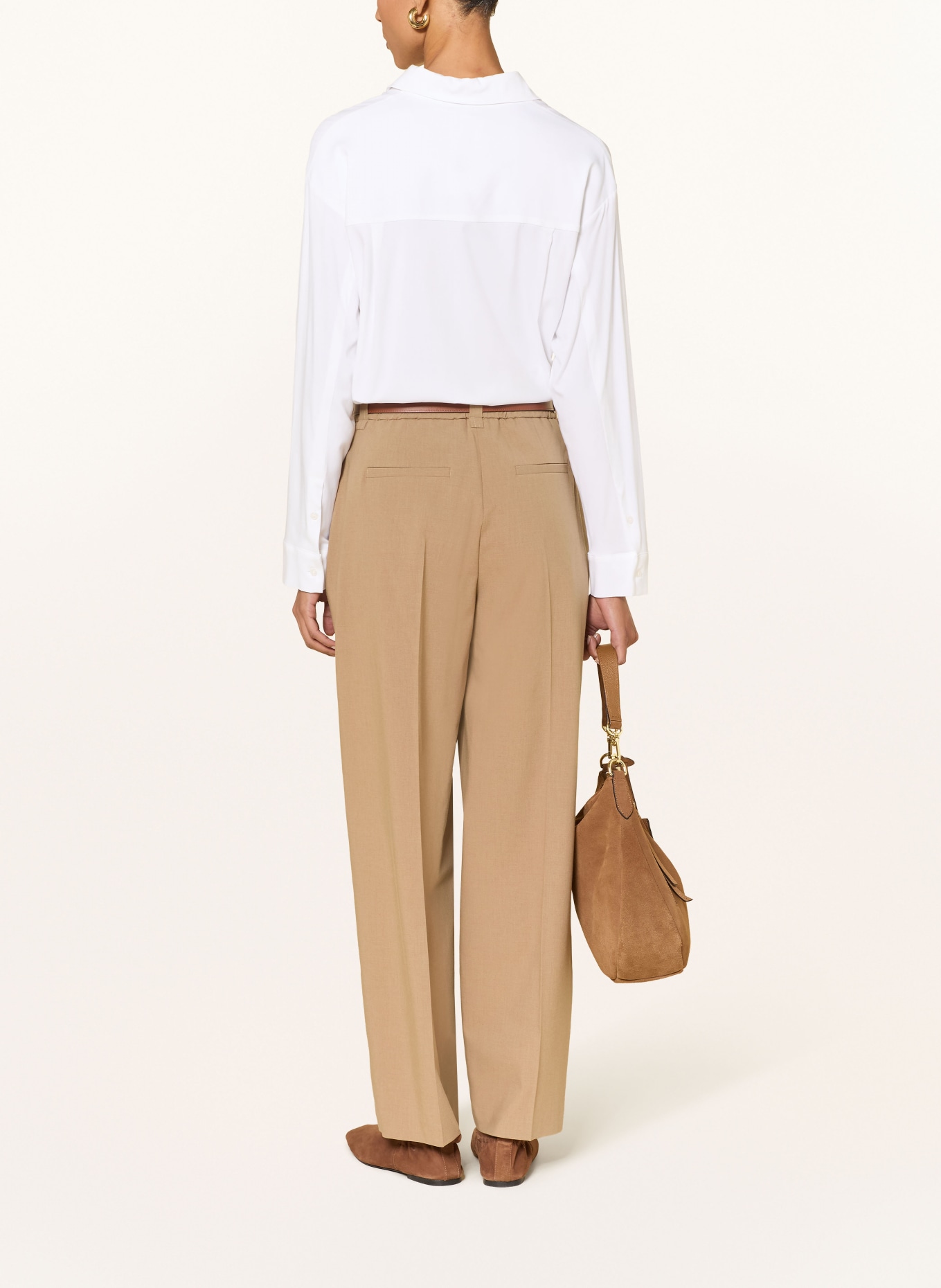CINQUE CITARI-blouse van jersey: WIT