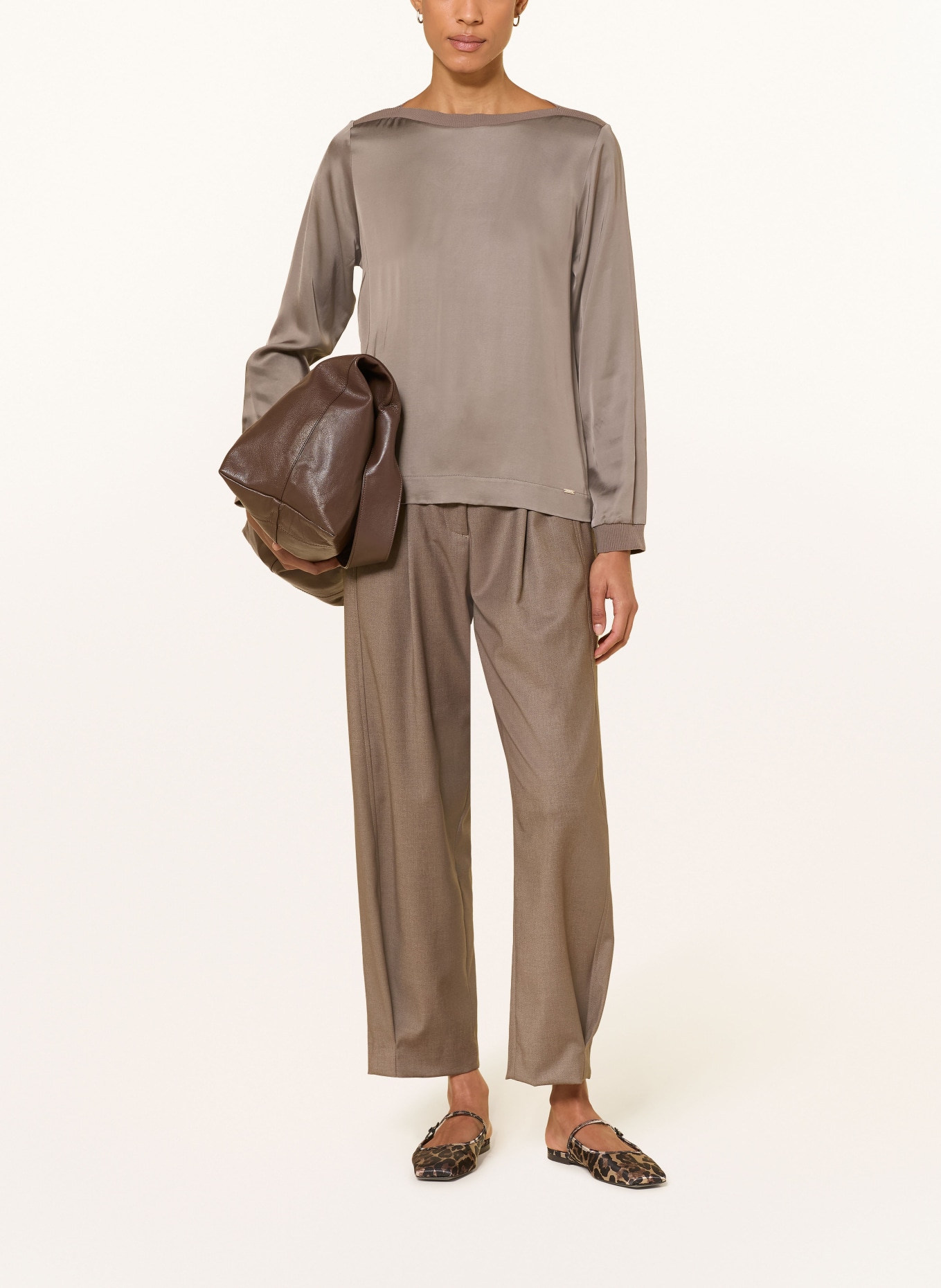 CINQUE CIPALANA Blouse Shirt: TAUPE