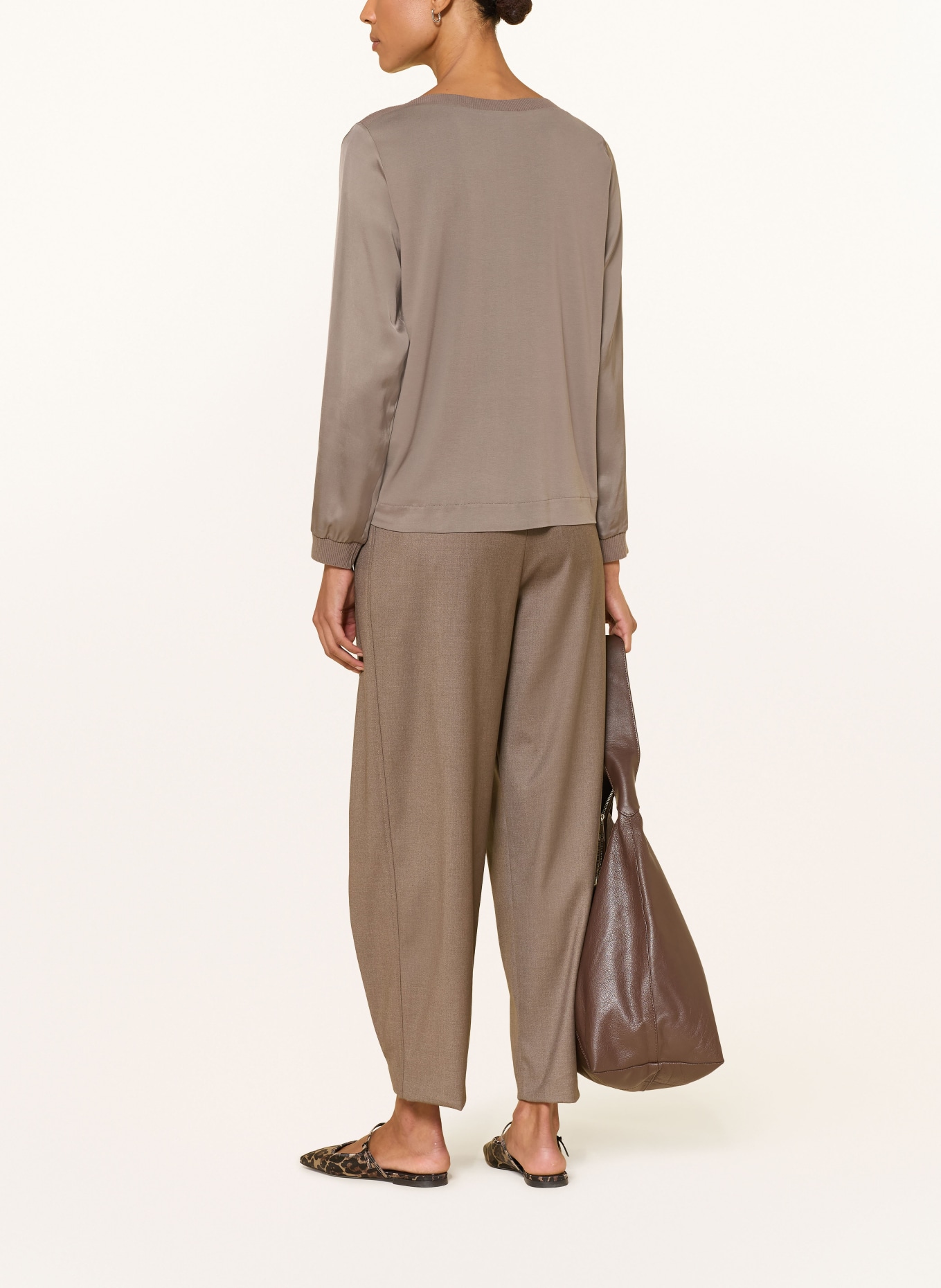CINQUE CIPALANA Blouse Shirt: TAUPE