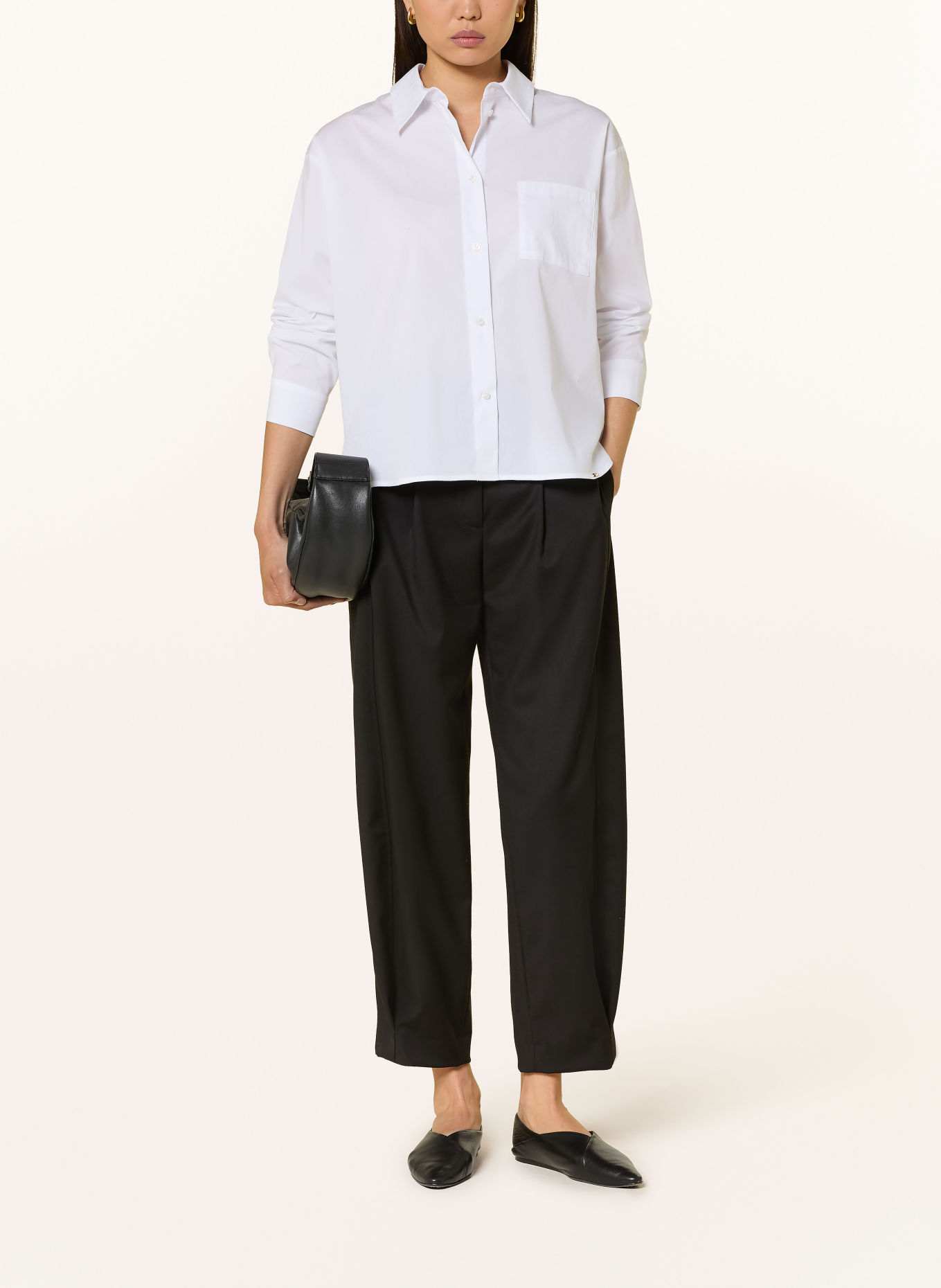 CINQUE 7/8-broek CIOPTIS: ZWART