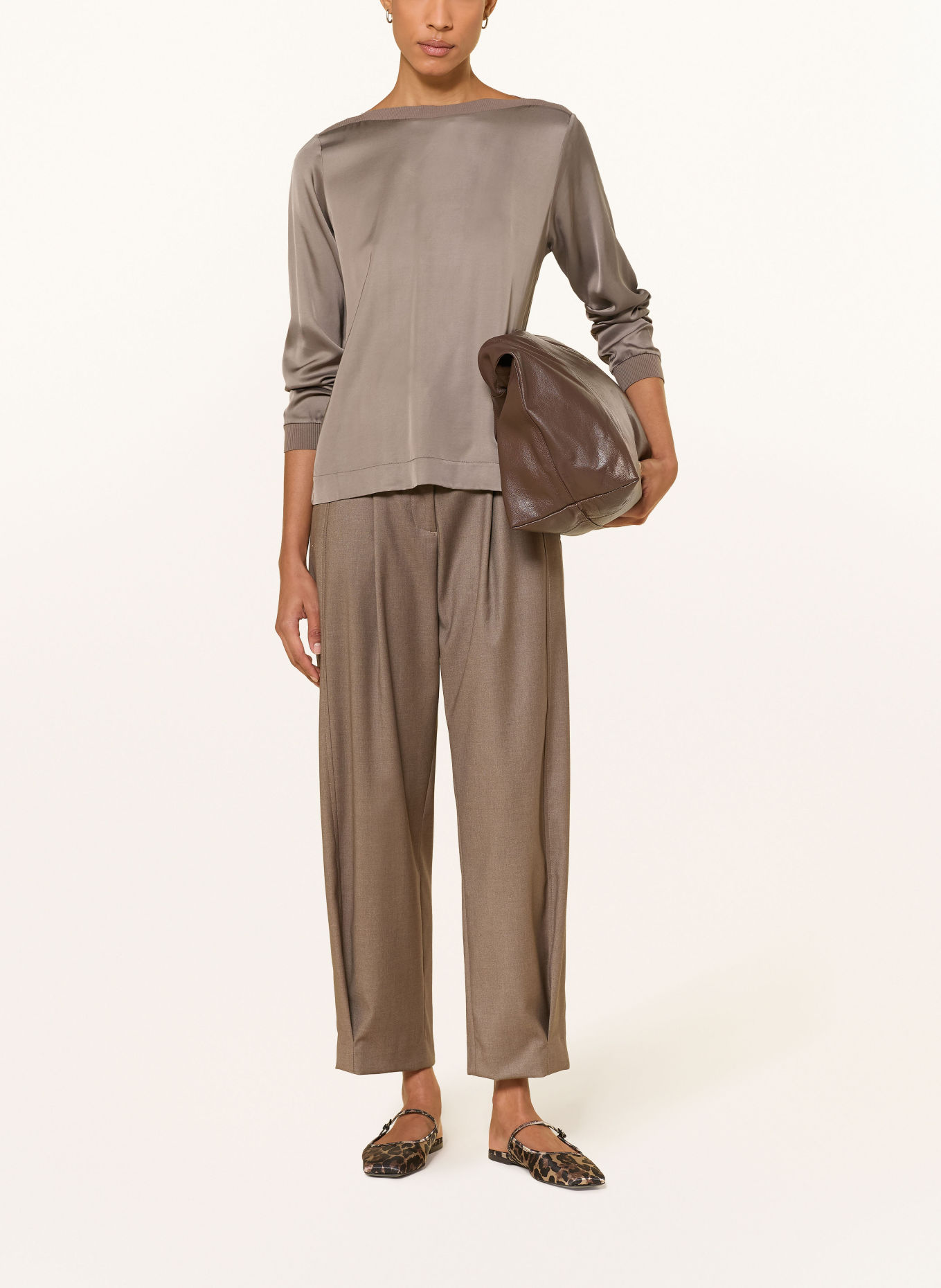 CINQUE 7/8-broek CIOPTIS: TAUPE