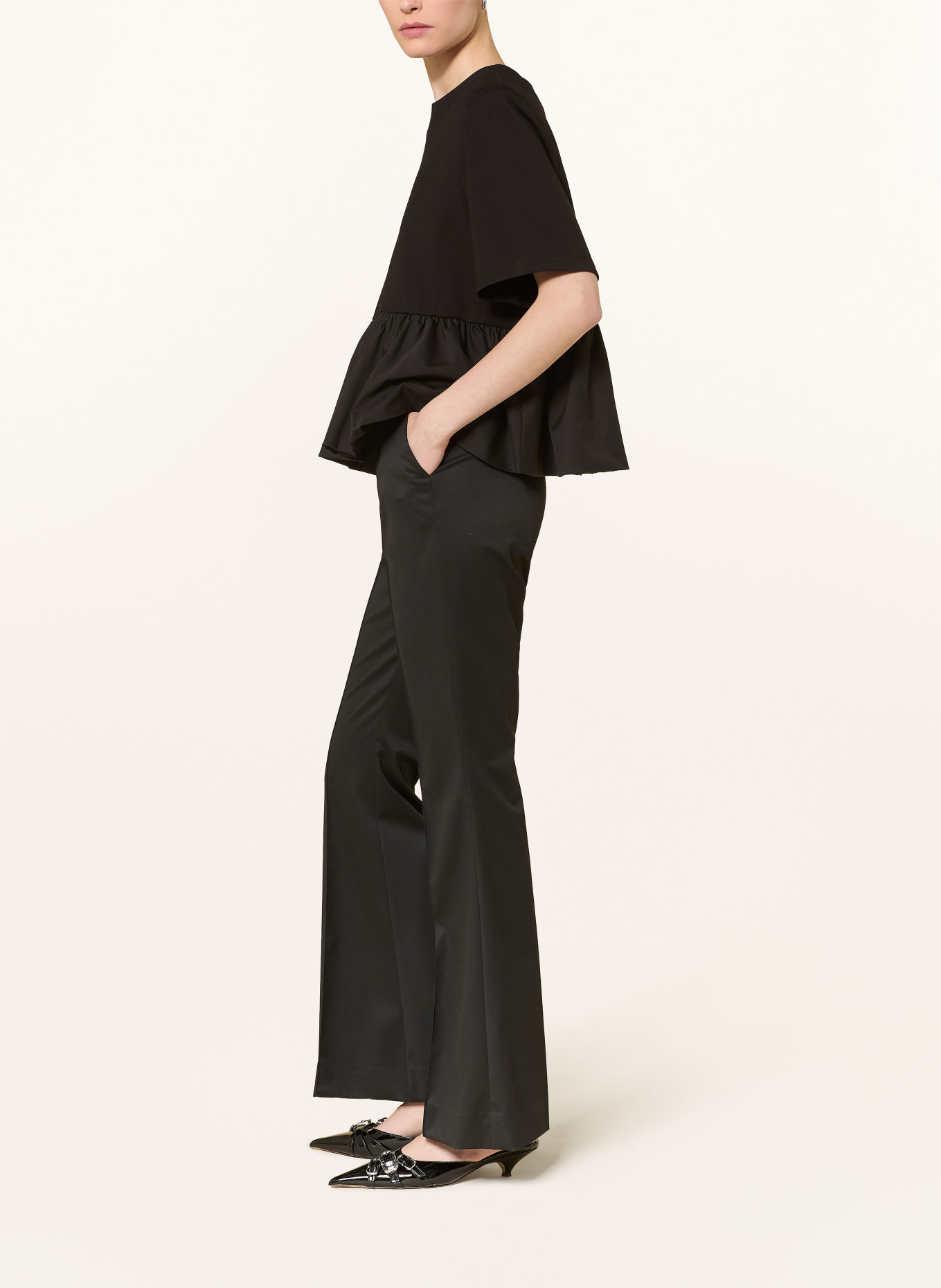 GESTUZ Bootcut-Hose GZLOURINA: SCHWARZ