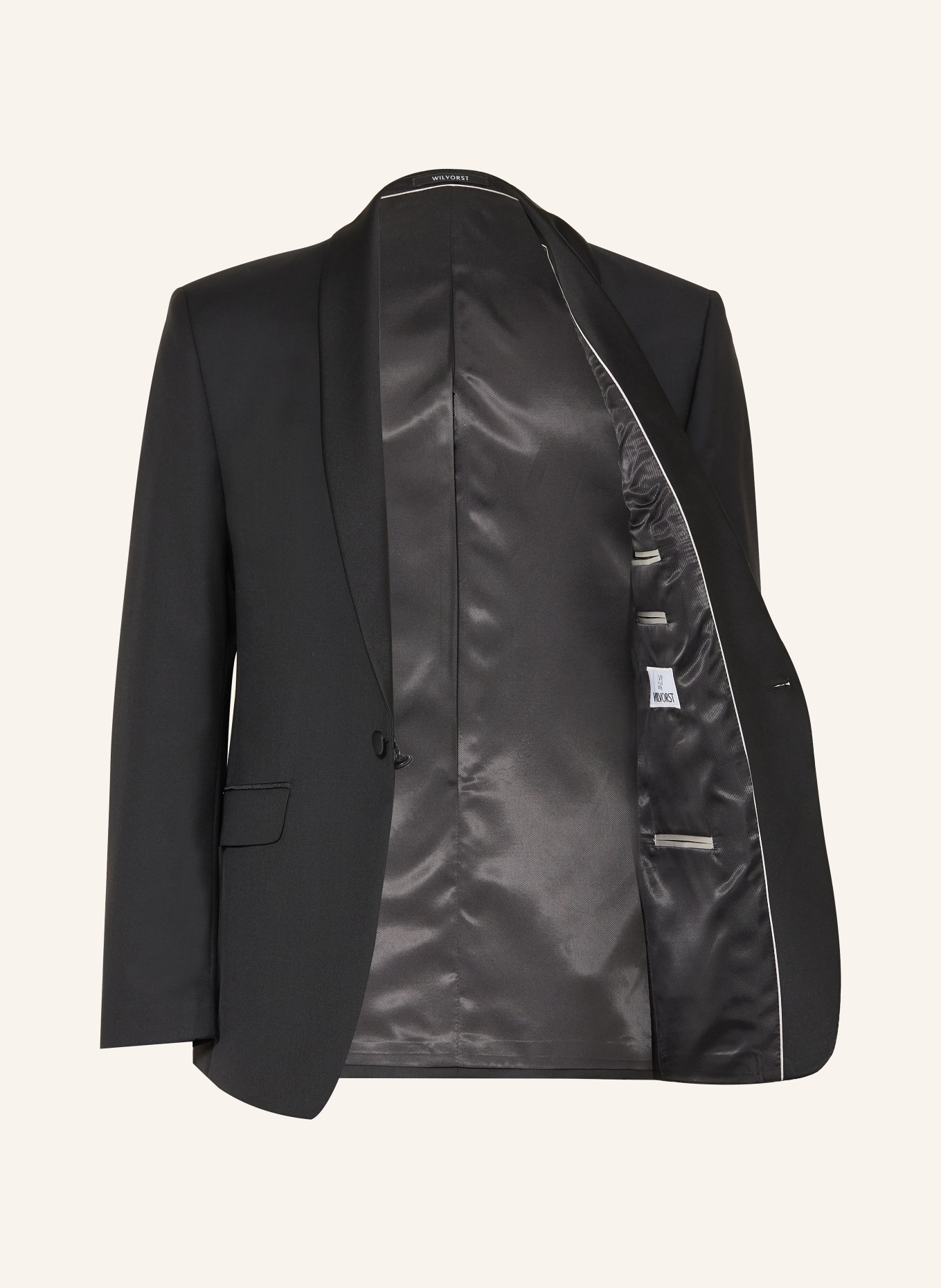 WILVORST Smoking-Sakko Regular Fit: 010 SCHWARZ