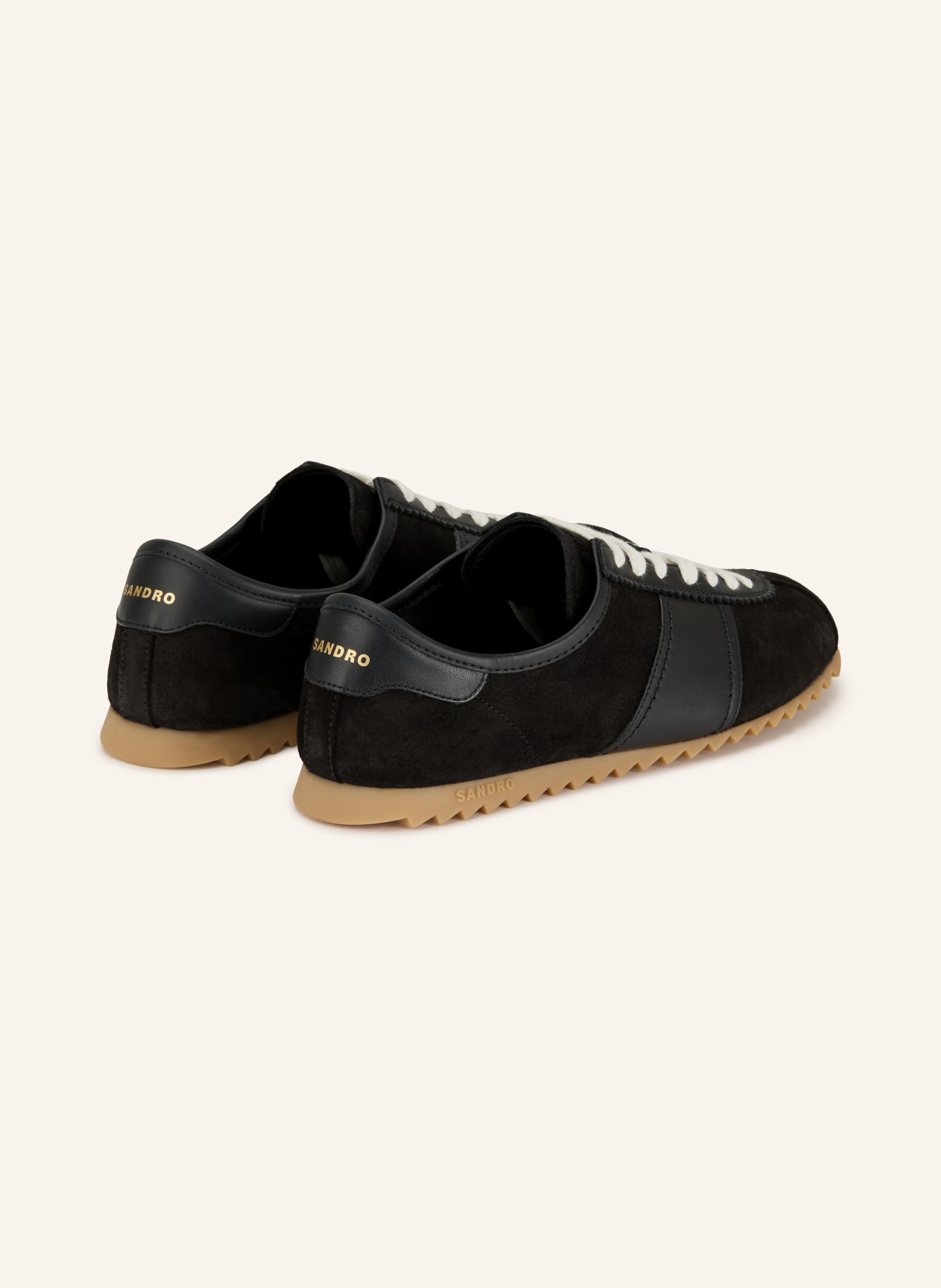 SANDRO Sneaker: SCHWARZ / GOLD / WEISS