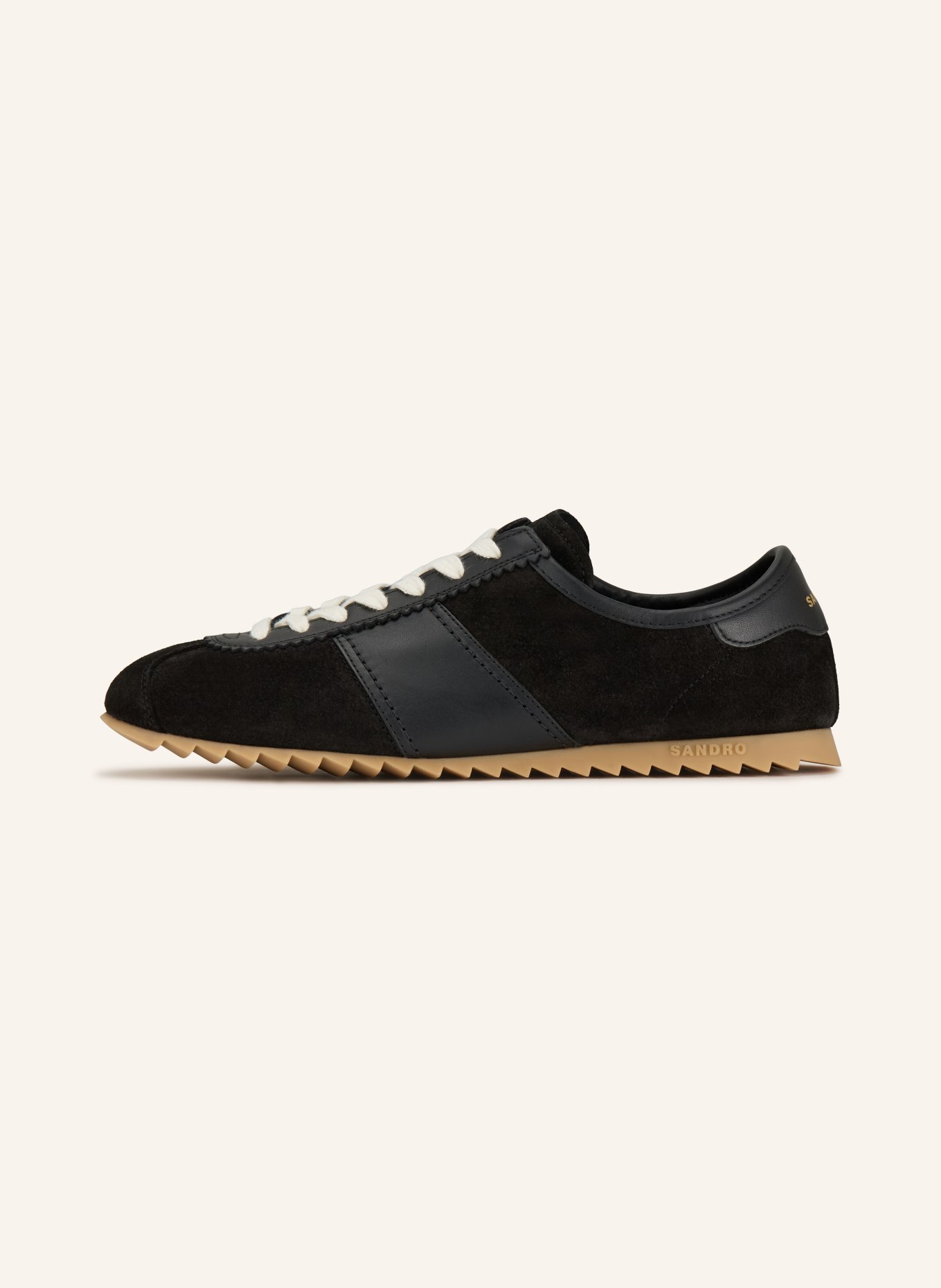 SANDRO Sneaker: SCHWARZ / GOLD / WEISS