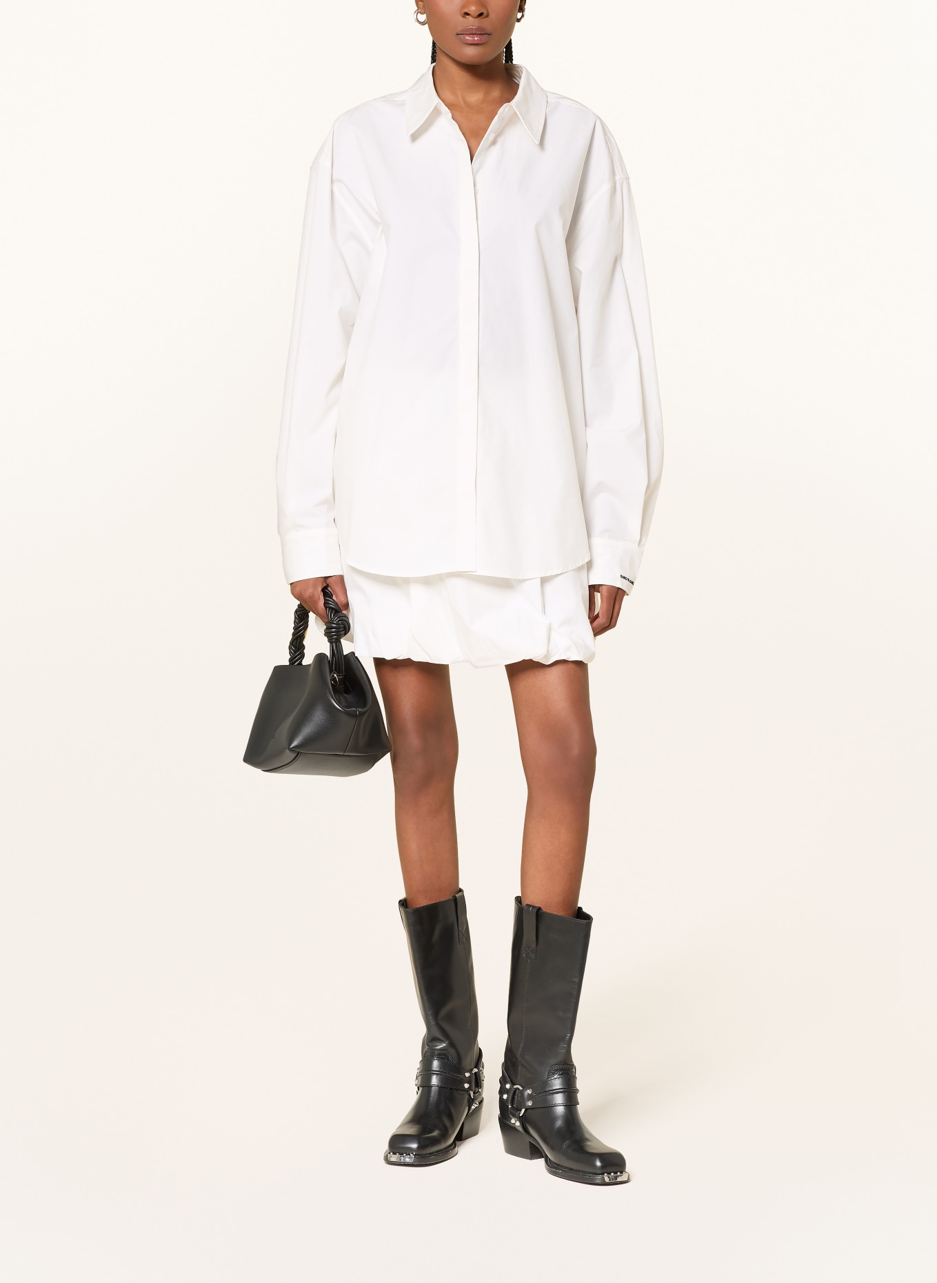 OH APRIL Bluzka w stylu oversize LEYA: ECRU