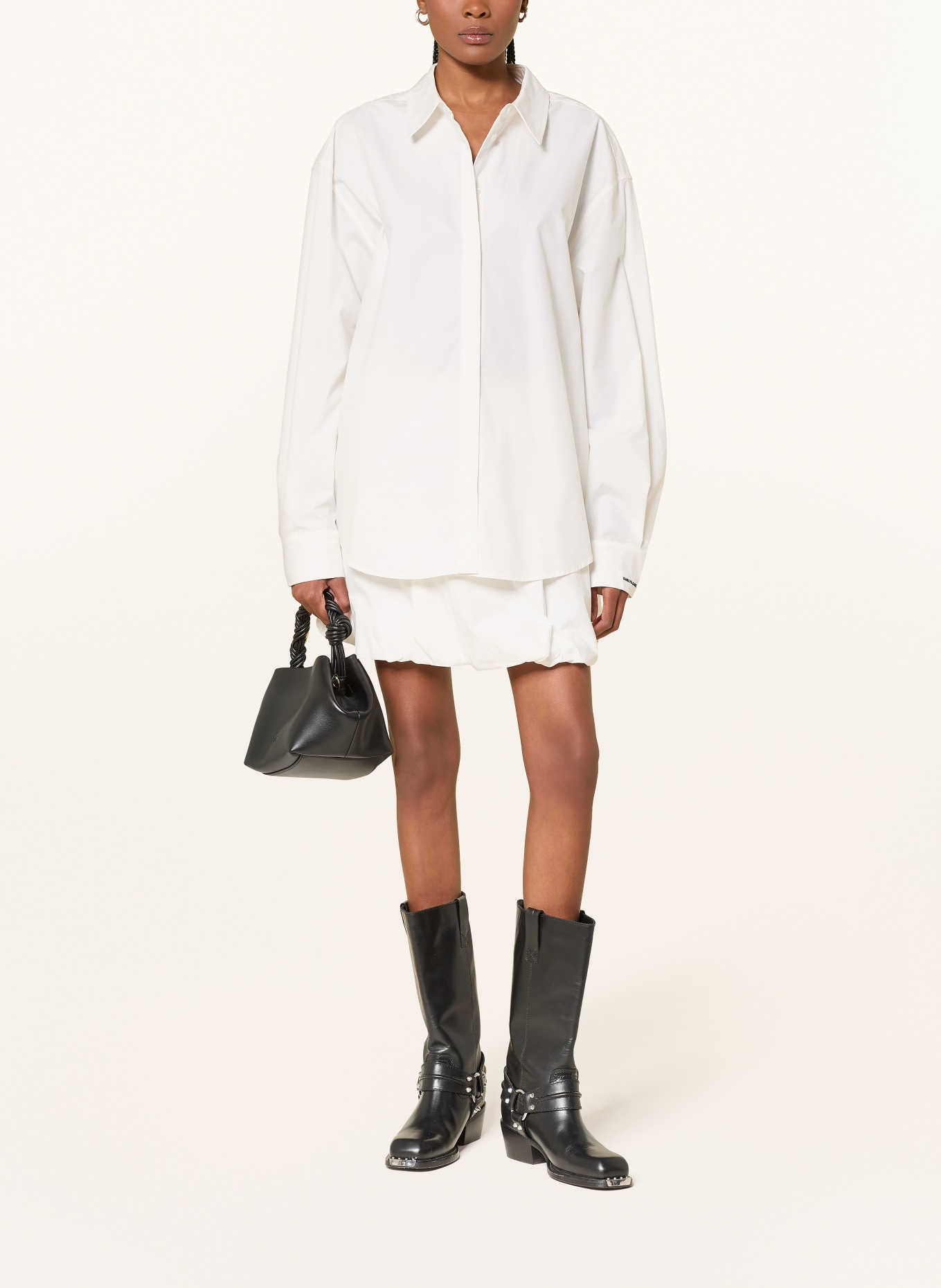 OH APRIL Oversized-Hemdbluse LEYA: ECRU