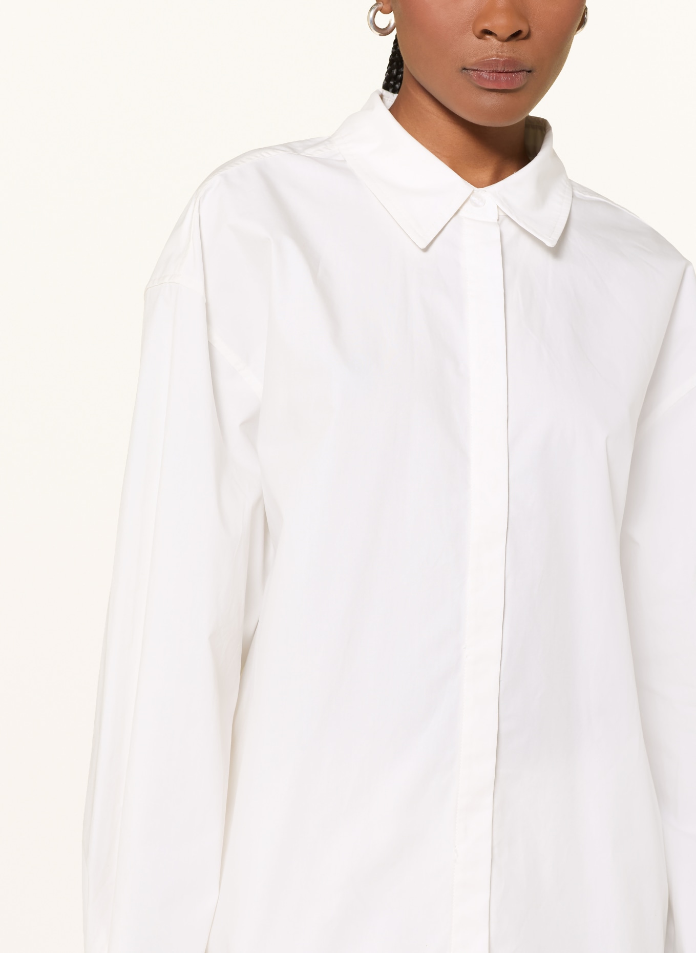 OH APRIL Bluzka w stylu oversize LEYA: ECRU