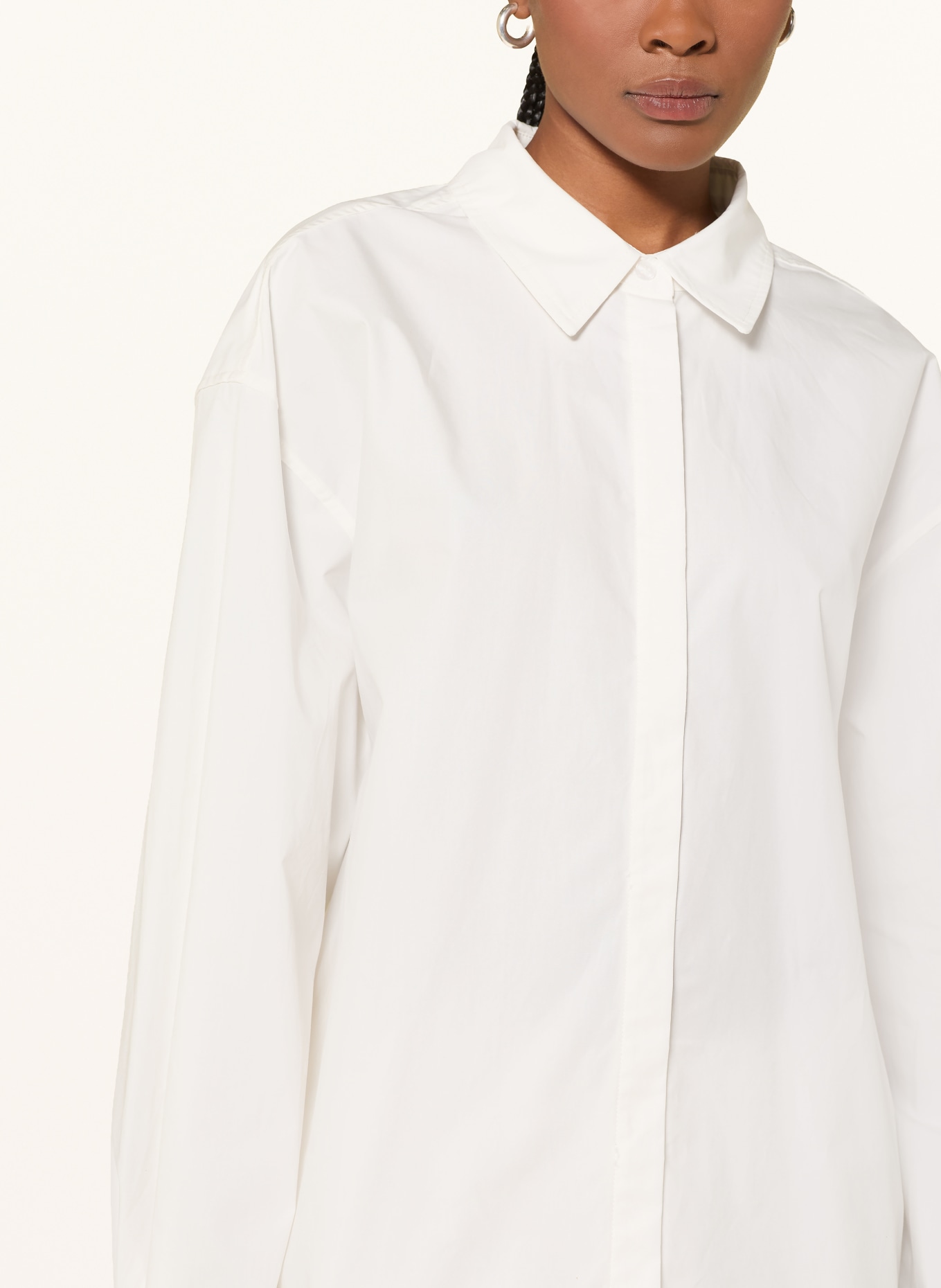 OH APRIL Oversized-Hemdbluse LEYA: ECRU