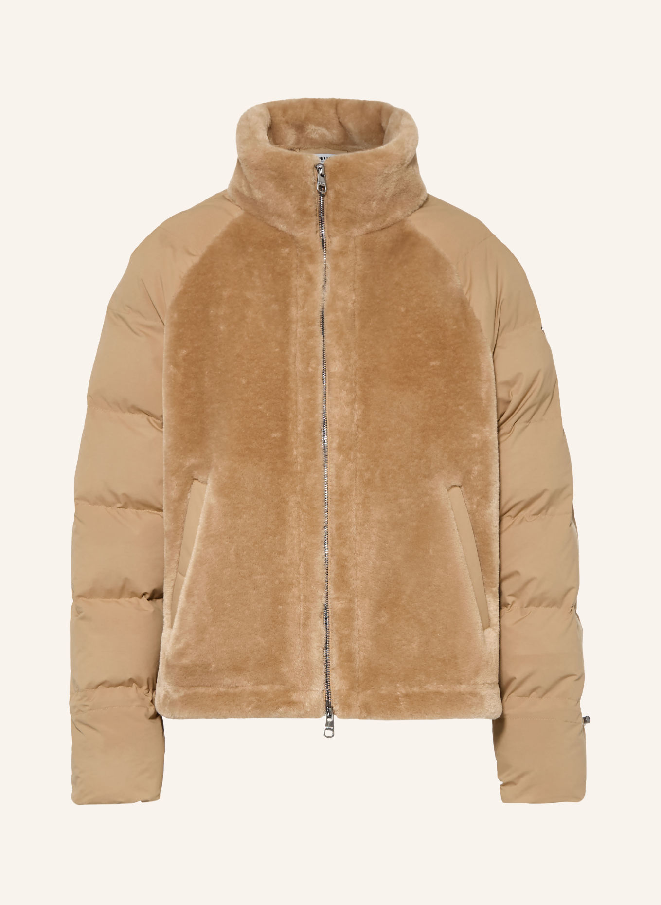 CINQUE CITAMI Jacket in a mix of materials: CAMEL